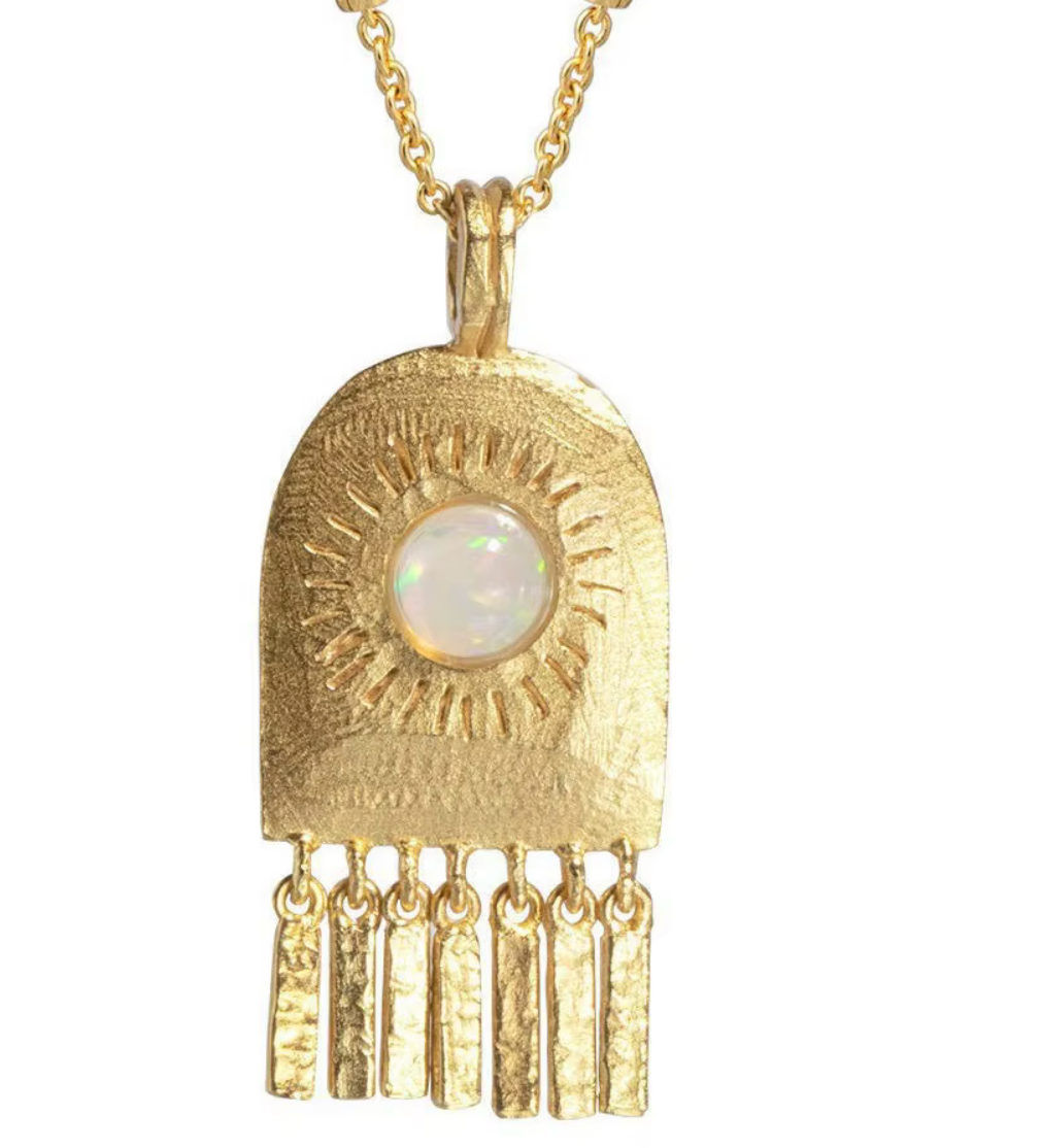 HoopLa - Sol Fringe- Opal Open Door Amulet Necklace