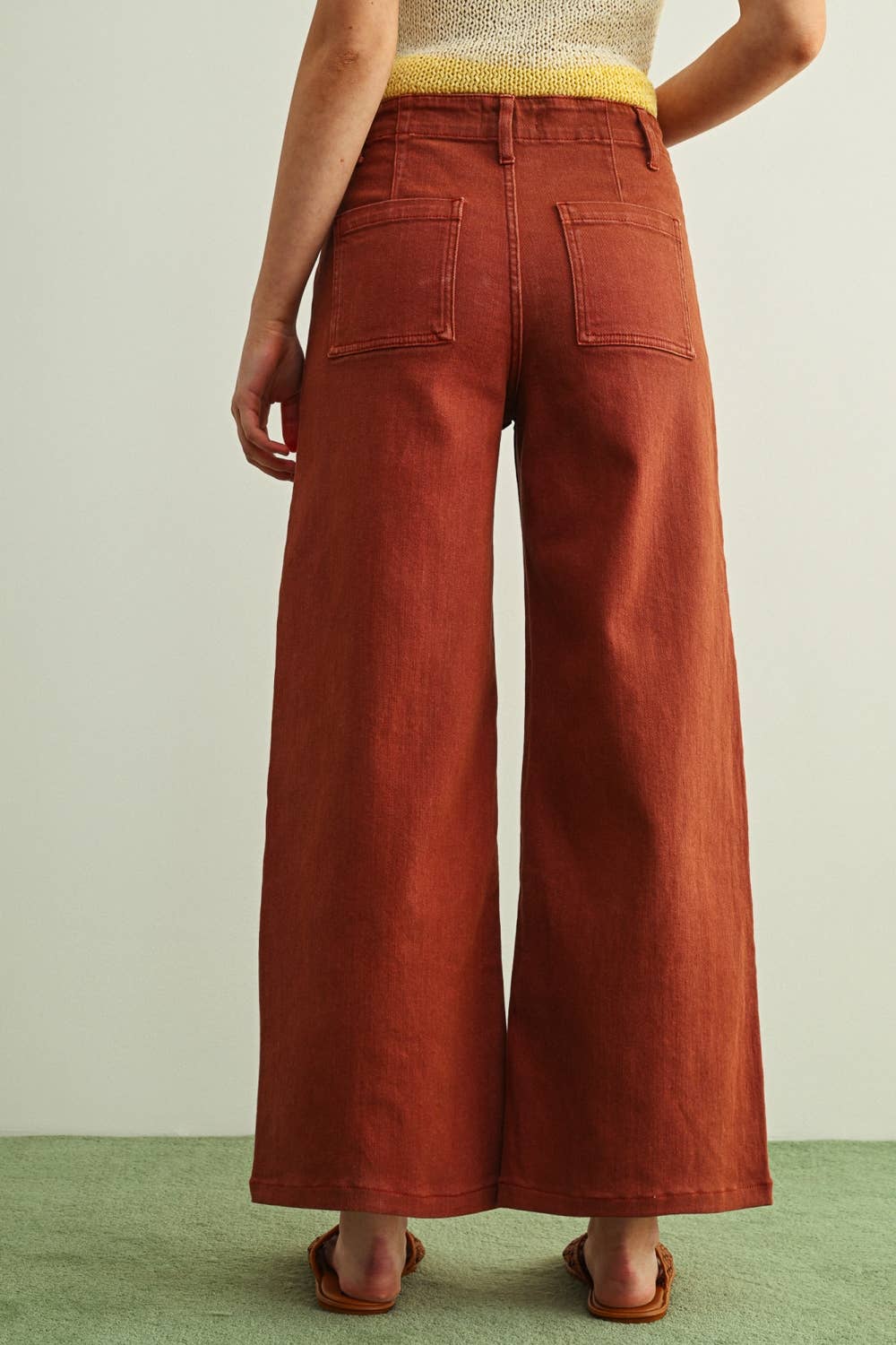 MIOU MUSE - P6982 WASHED COLOR STRETCH PANTS