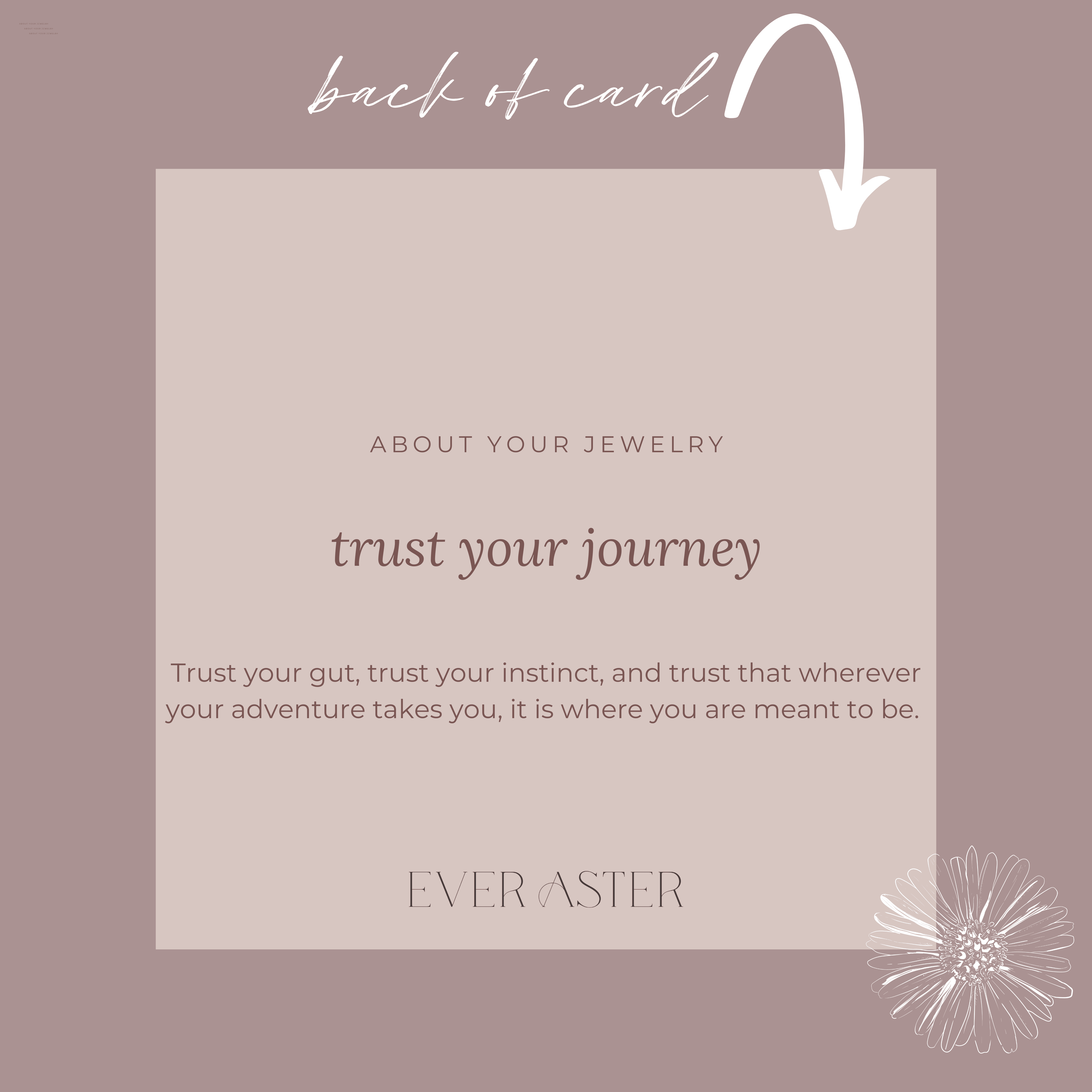 Ever Aster - Trust Your Journey Necklace