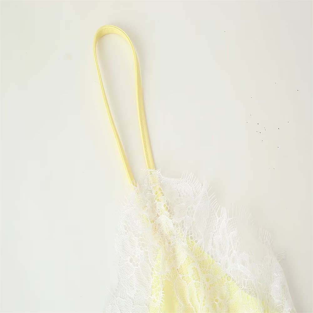 WHITE Lace Asymmetrical Mini Dress Women Multiple Colors