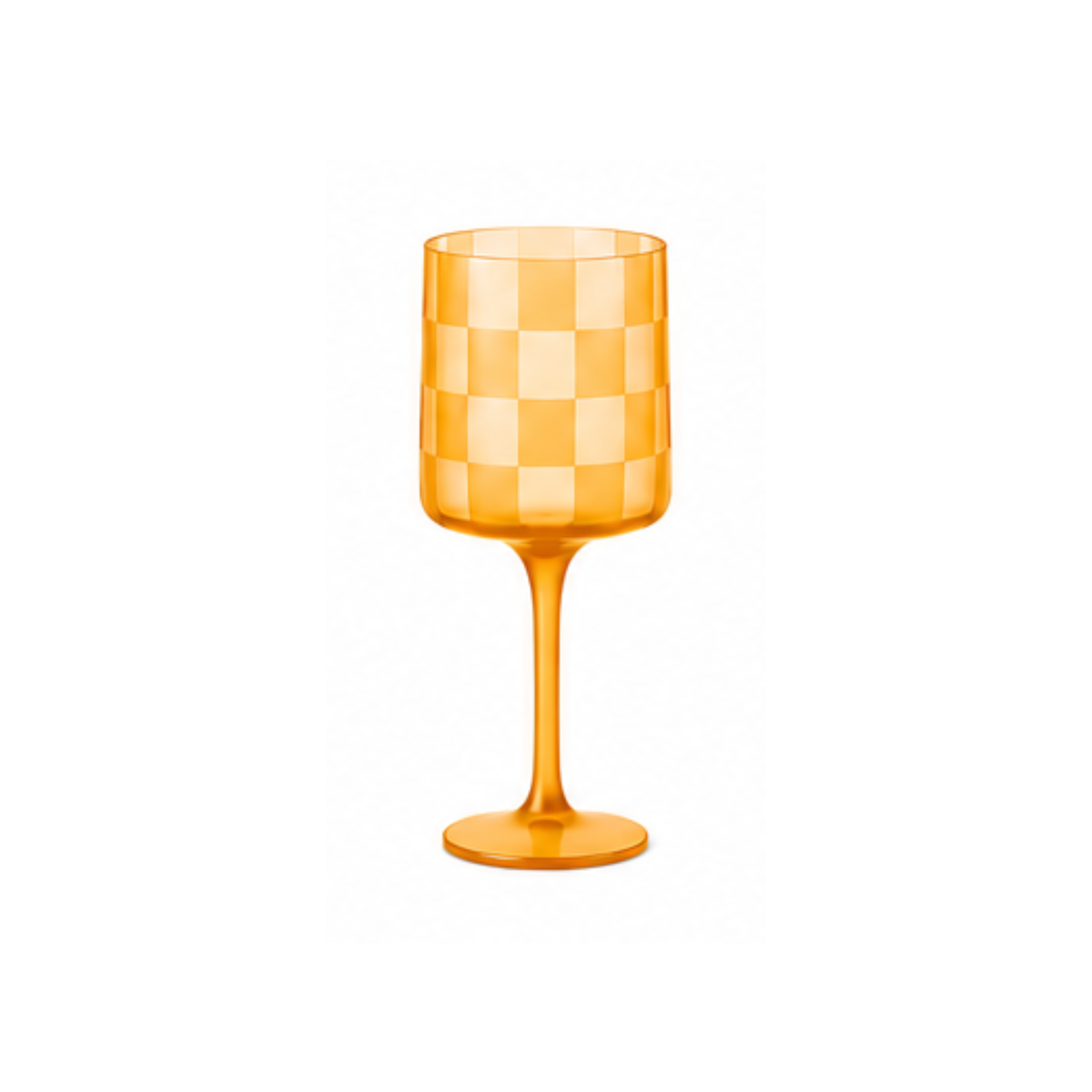 Emergency Confetti - Checkered Wine Glass