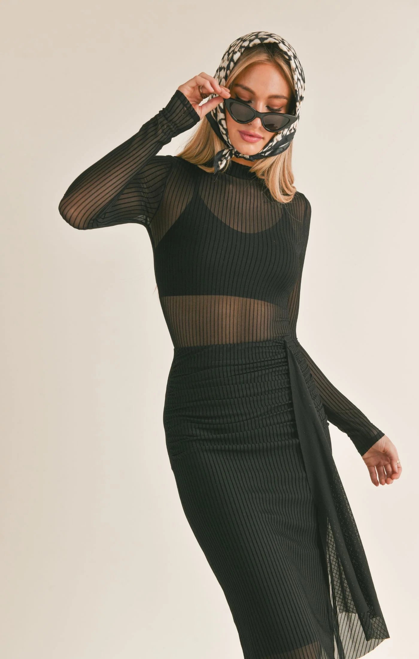 LADY RUCHED MIDI SKIRT