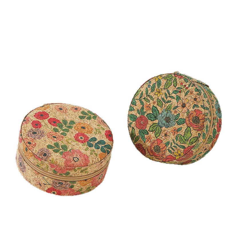 Dipped Shop - Vintage Floral Cork Large Capacity Jewelry