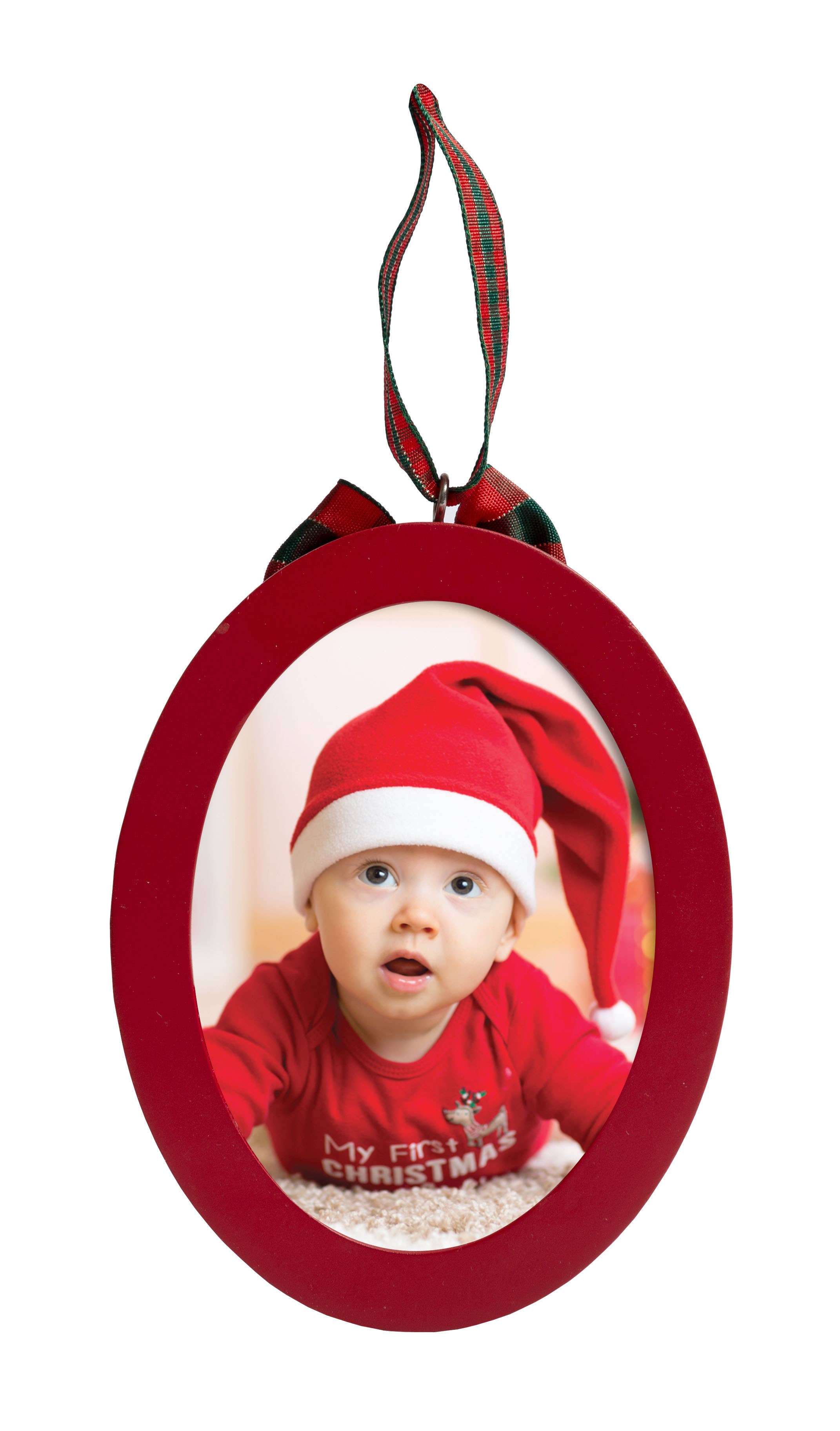 Pearhead - My First Babyprints Double-Sided Picture Christmas Ornament