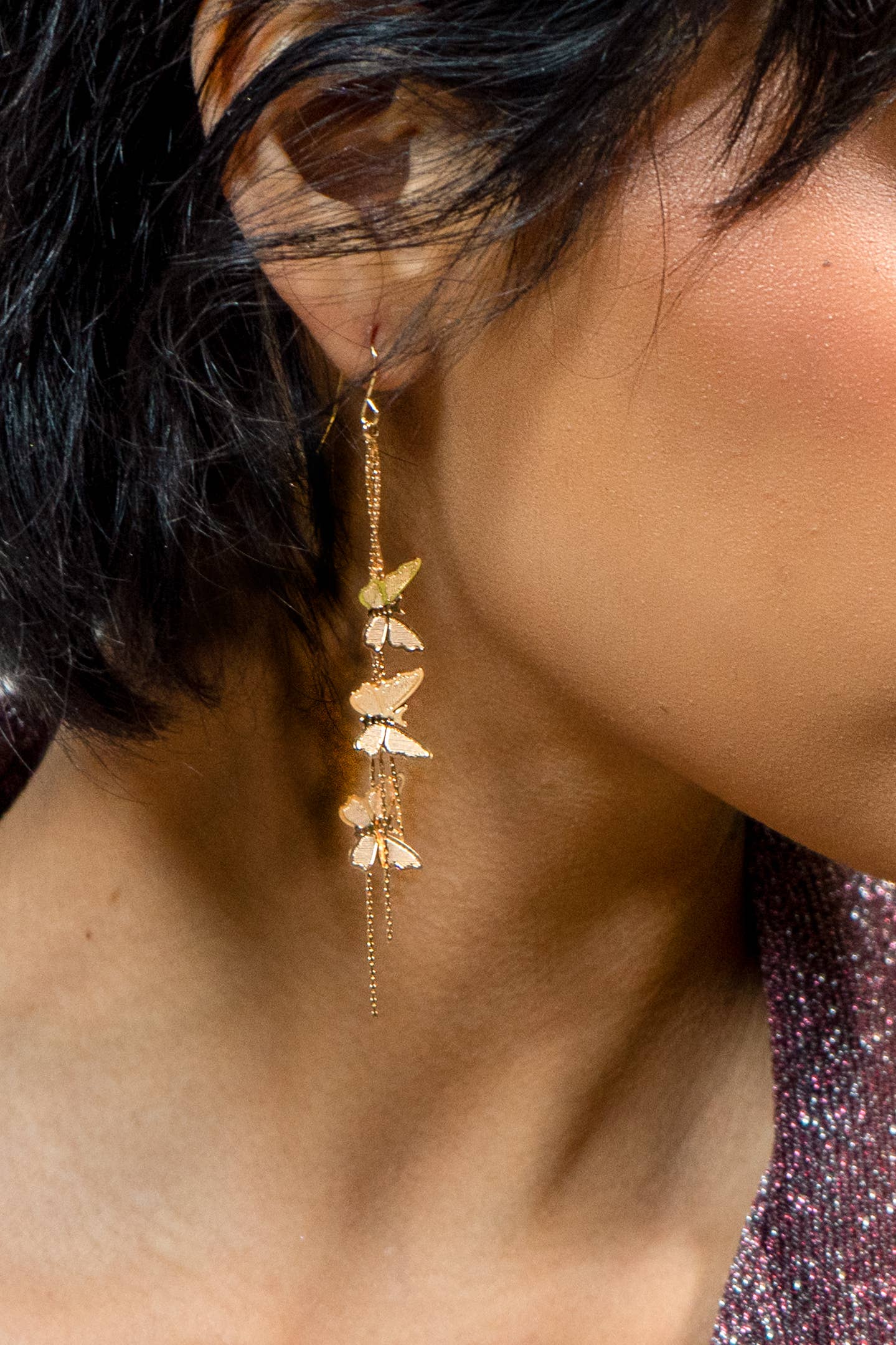 Peter and June - Give Me Butterflies Earring - 18K Gold Plated