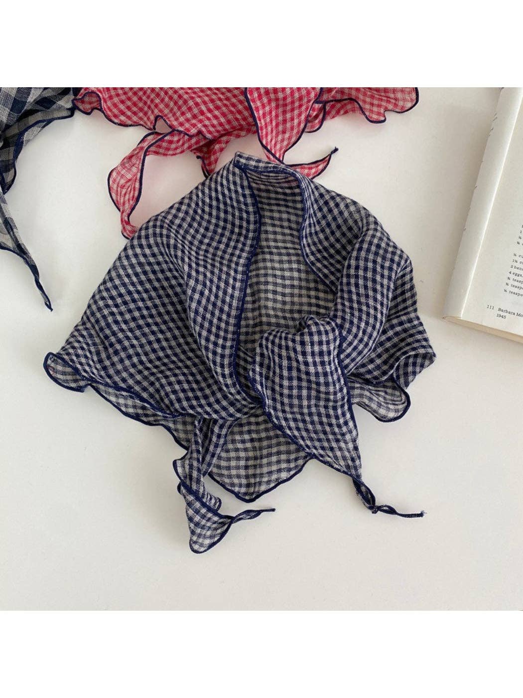 Funkyrel® Atzbranding Limited - Scarvii - Gingham Check Triangle Scarf