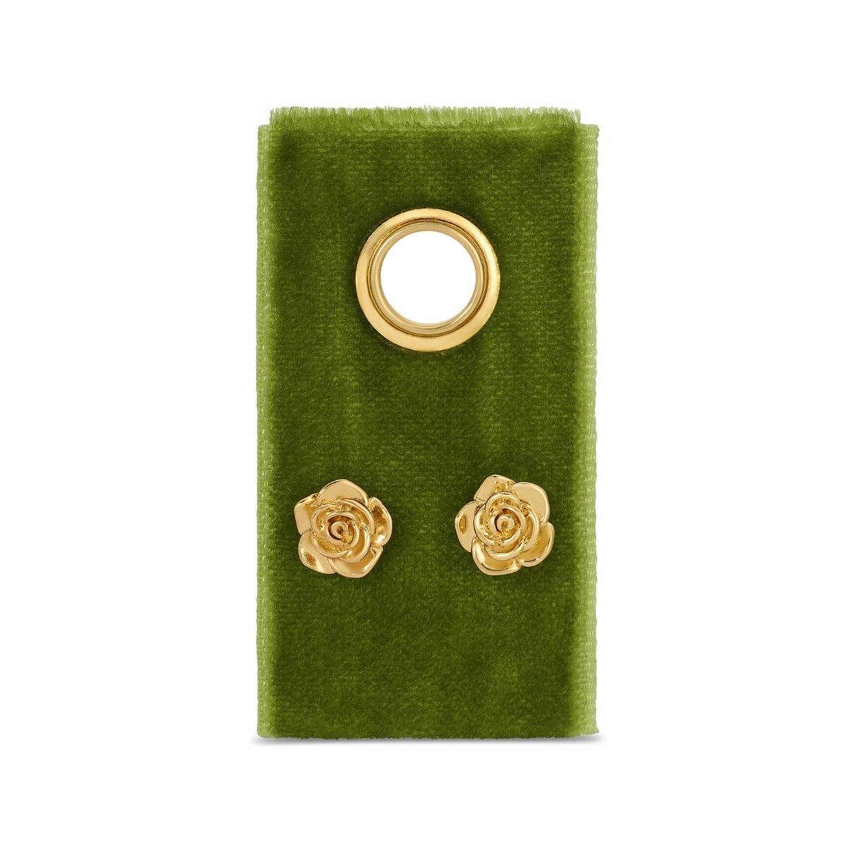 Splendid Iris - Rose Studs on Velvet Tag