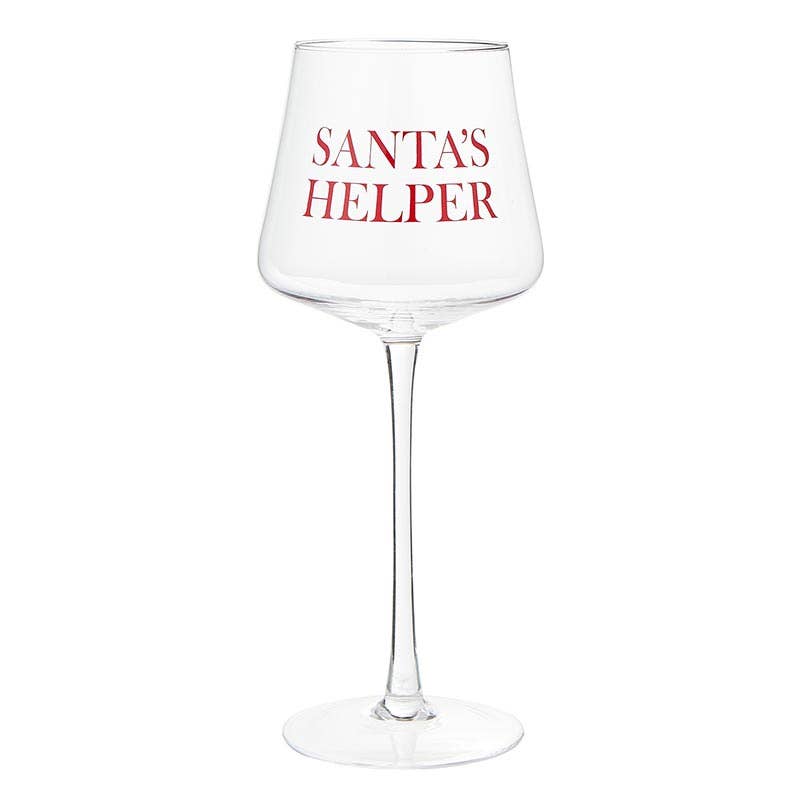 Santa Barbara Design Studio by Creative Brands - Face to Face Stemmed Wine Glass - Santa's Helper