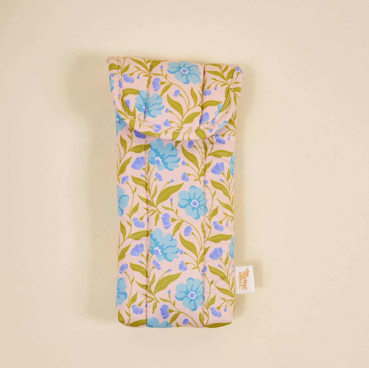 The Darling Effect - Puffy Sunglasses Case–Poppin' Petals Aqua