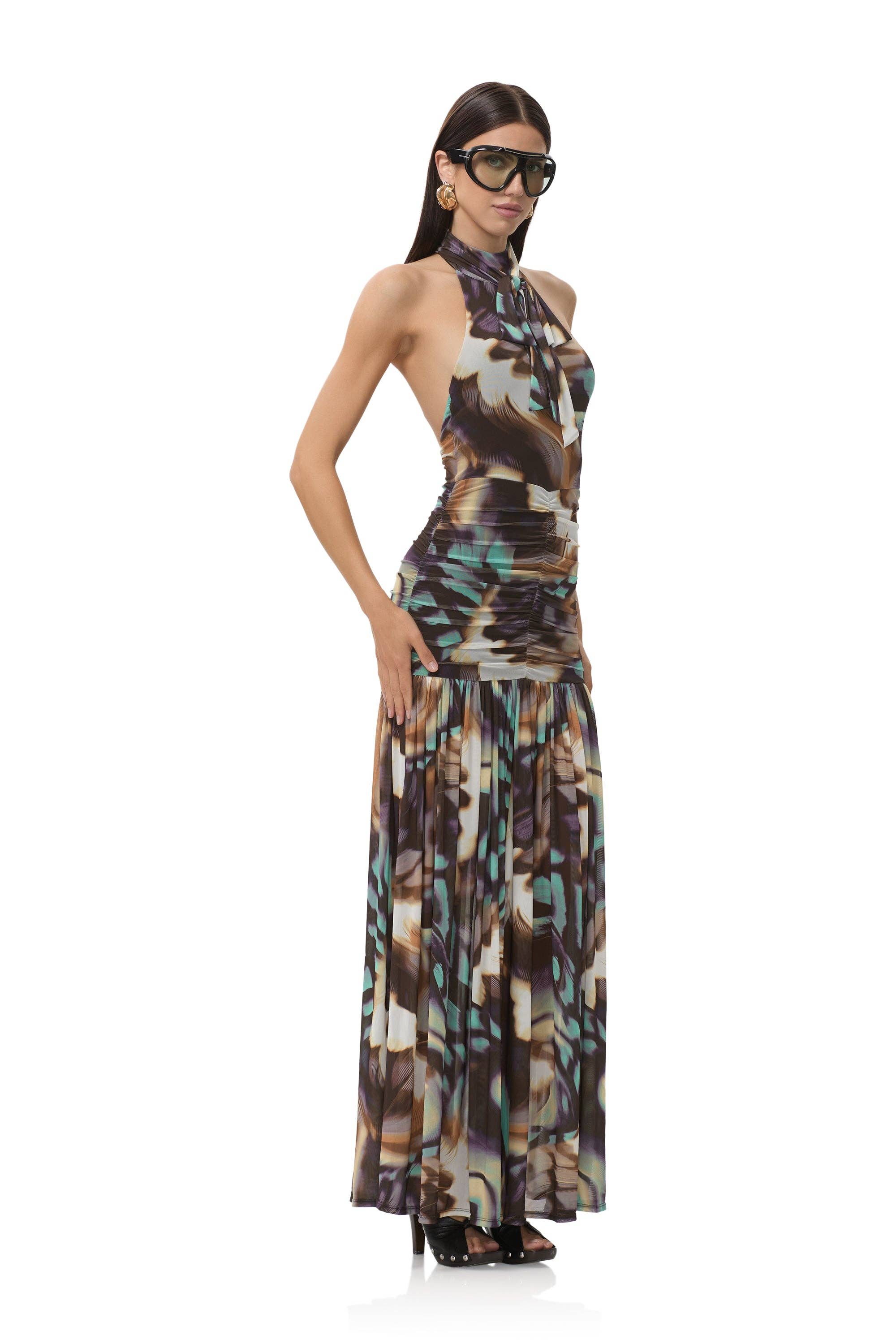 AFRM - Cromwell Dress - Feather Swirl