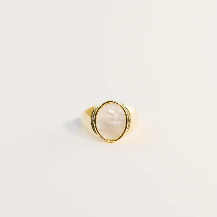 Ring - Mother of Pearl Signet