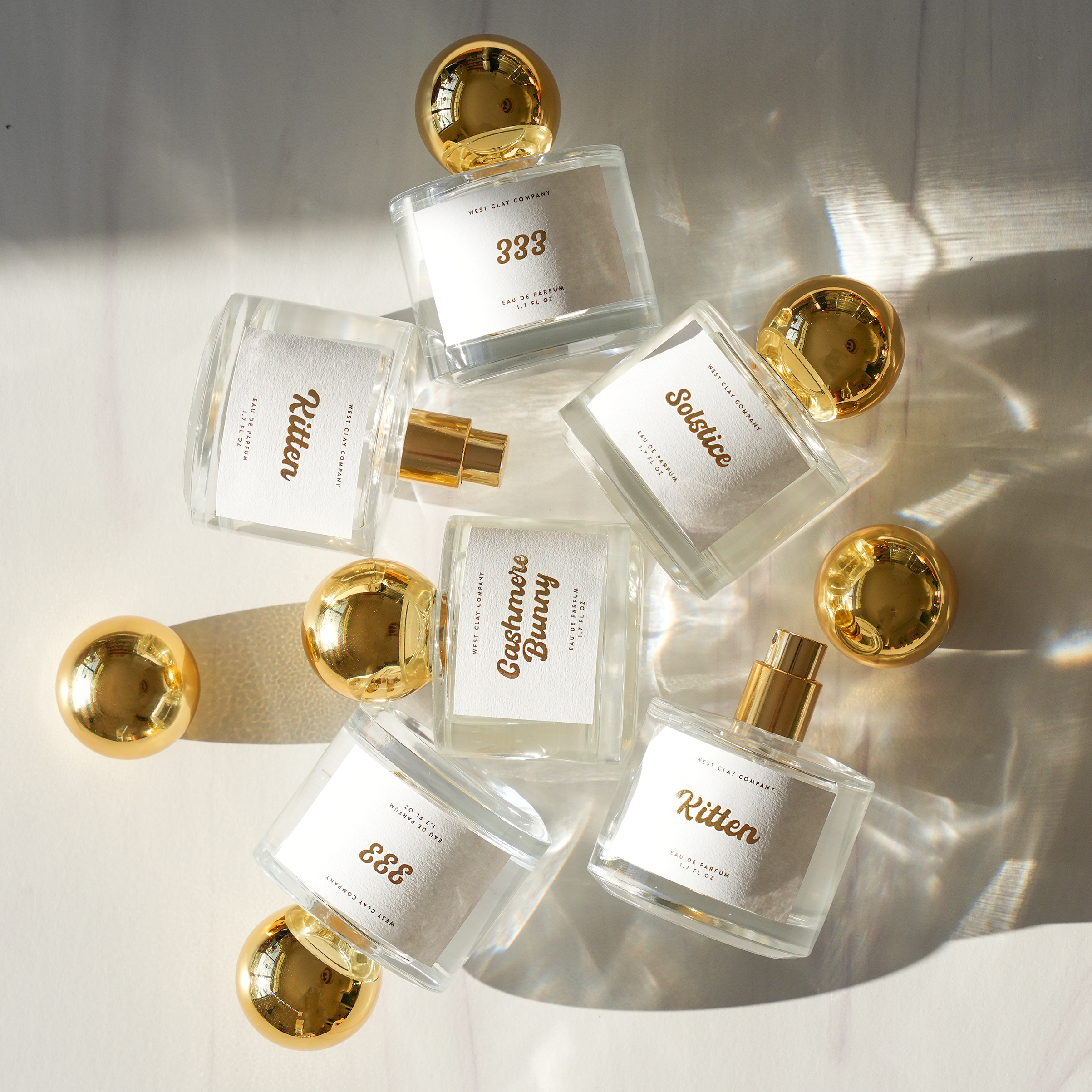 West Clay Company - 333 🪽 Perfume - Amber, Nontoxic Eau De Parfum 1.7oz