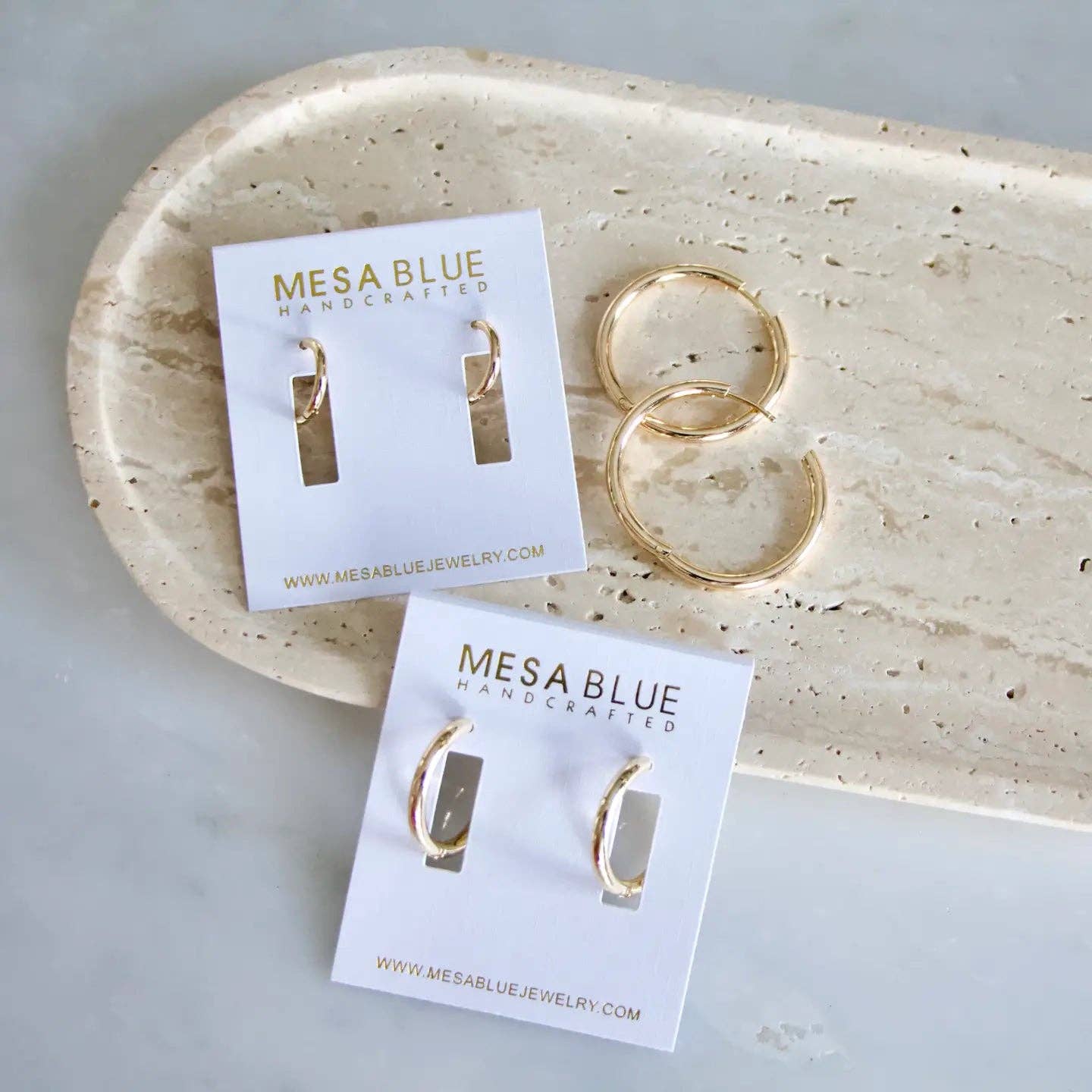 Mesa Blue - Everyday Hoop Earrings