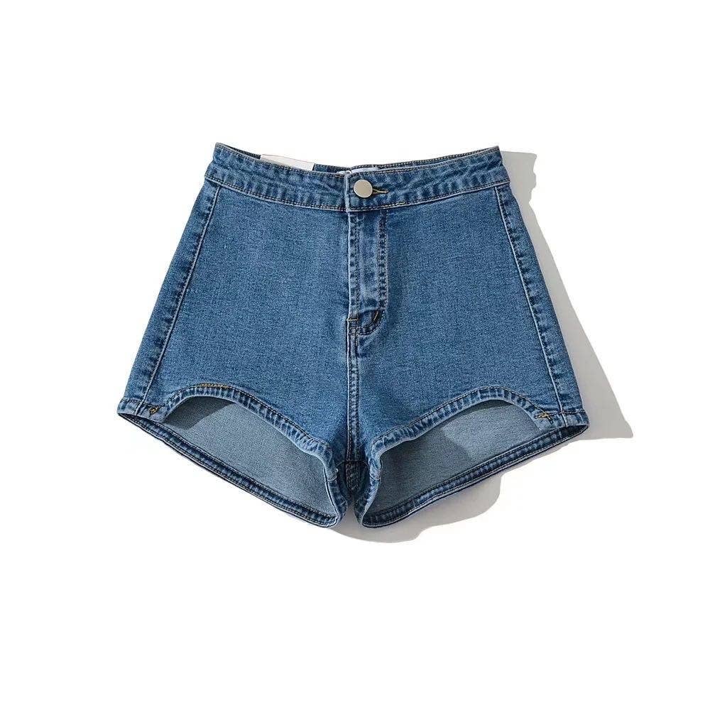 Micro High Waist Denim Shorts