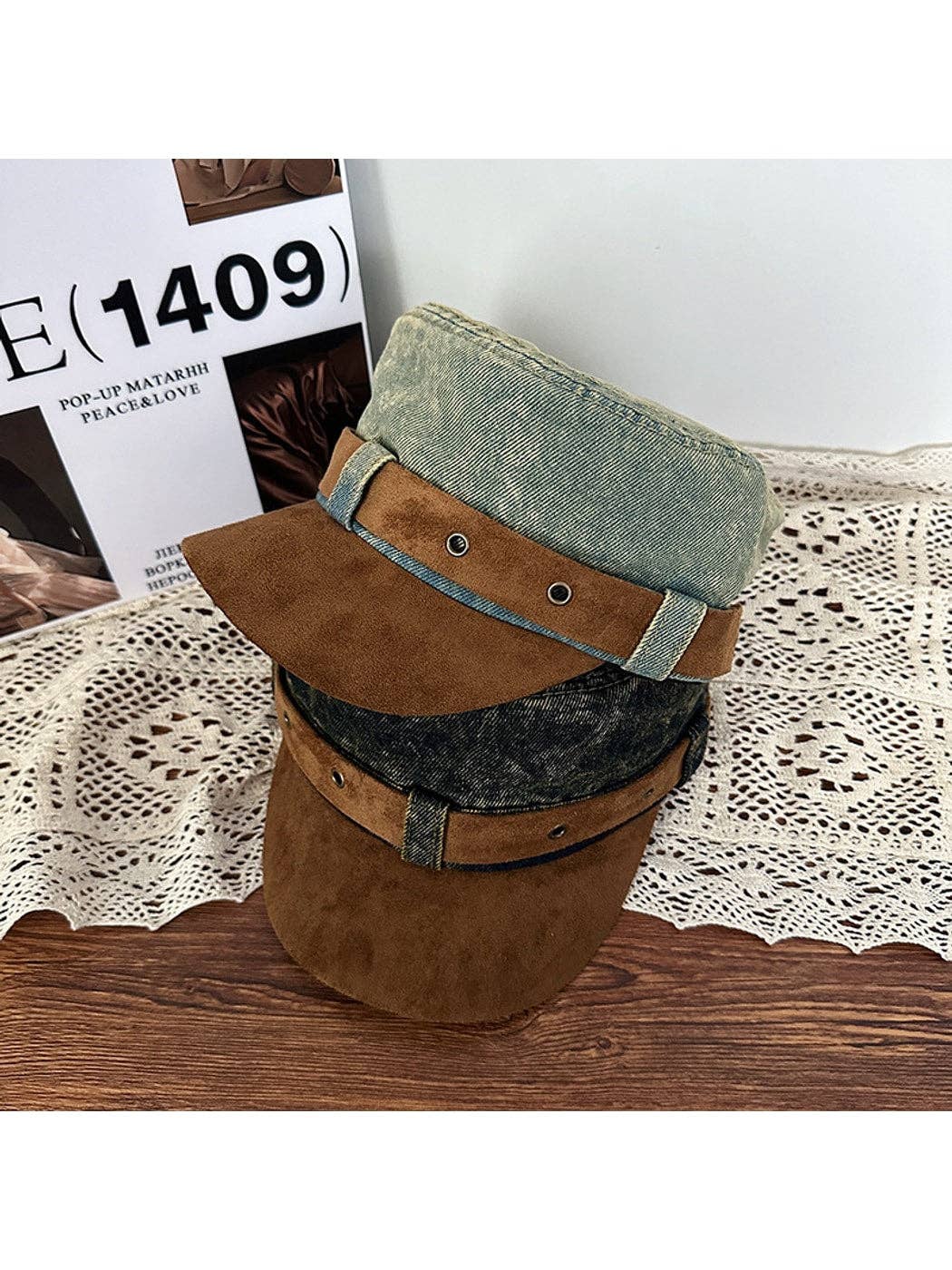 Funkyrel® Atzbranding Limited - Haila - Vintage Distressed Flat Top Baseball Cap