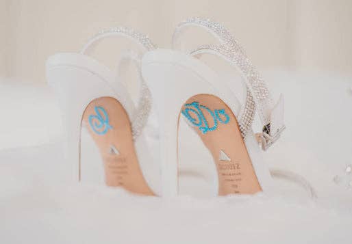 Classy Bride - "I Do" Rhinestone Shoe Applique
