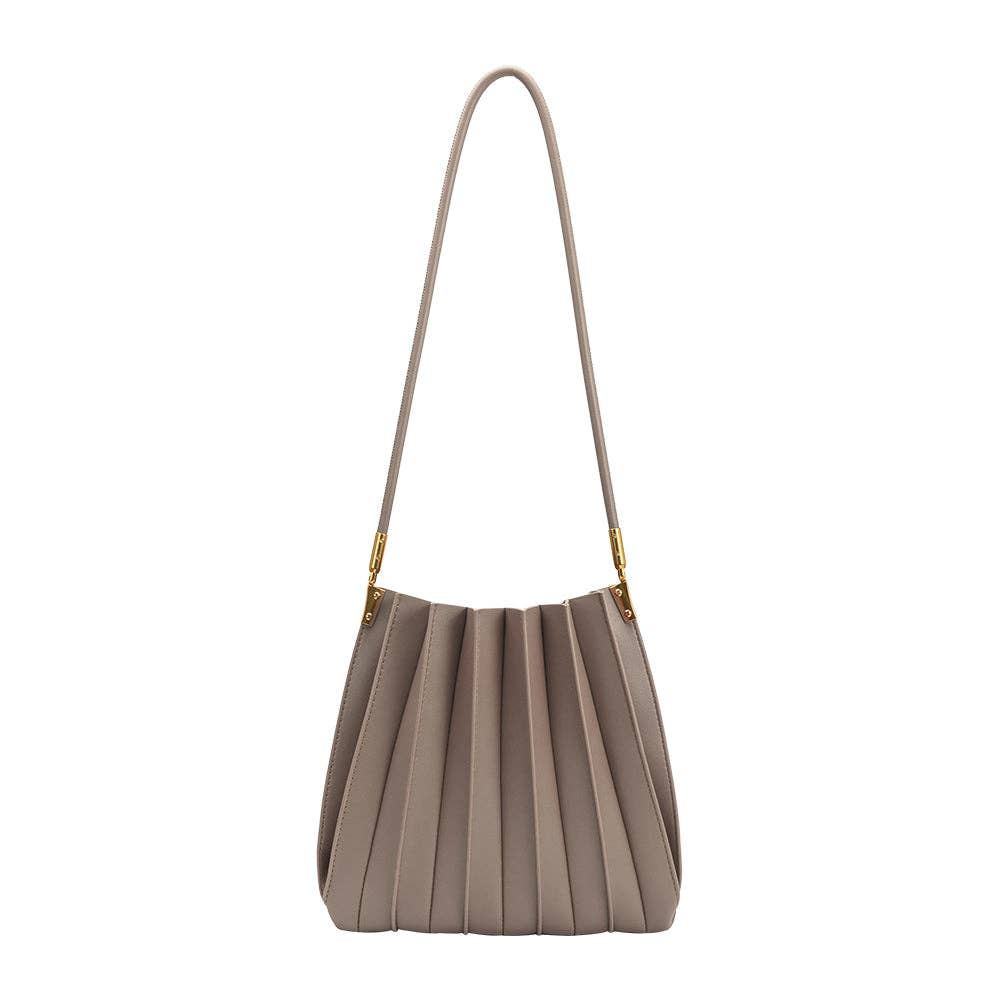 Melie Bianco - Carrie Pleated Vegan Shoulder Bag