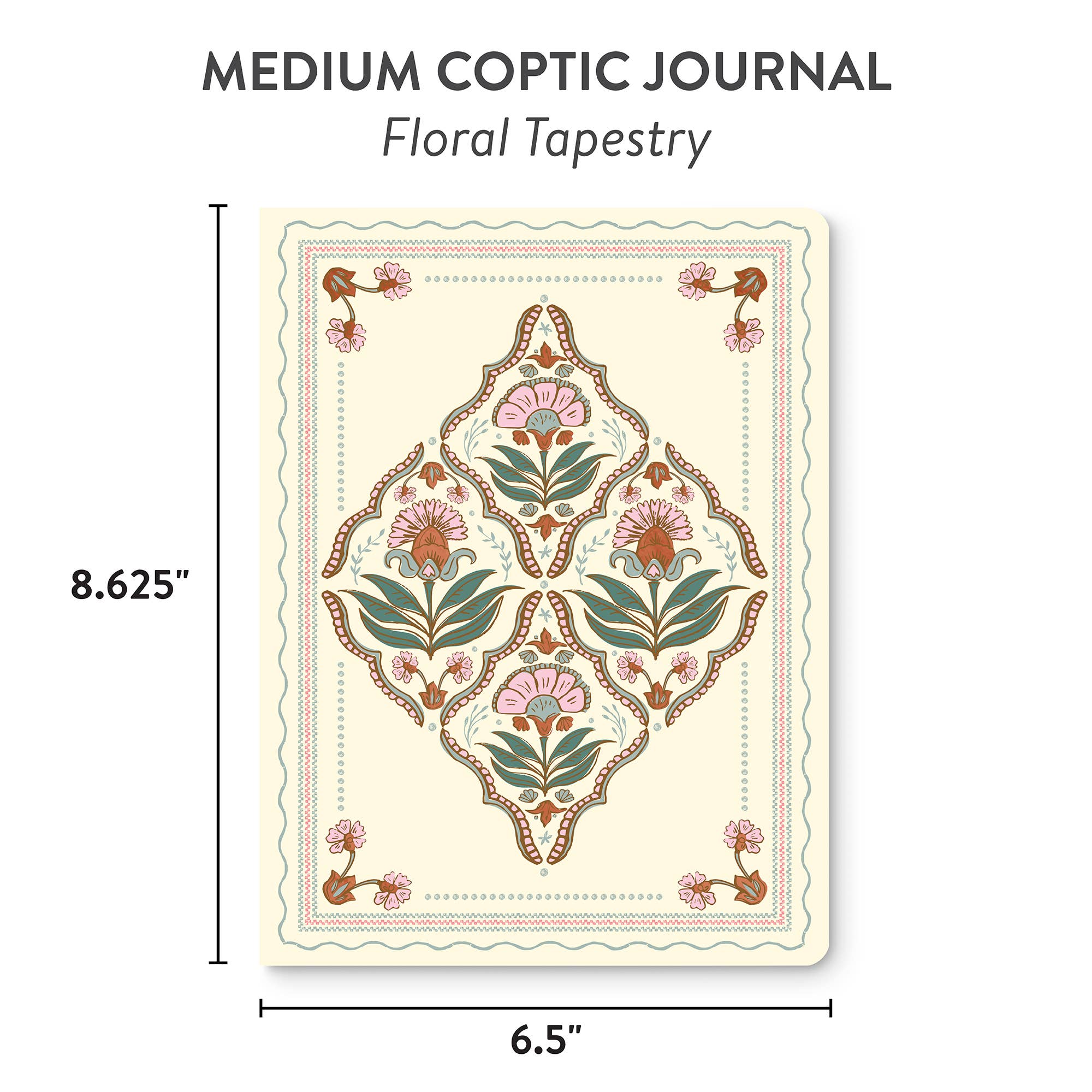 Studio Oh! - Floral Tapestry Medium Coptic-Bound Journal