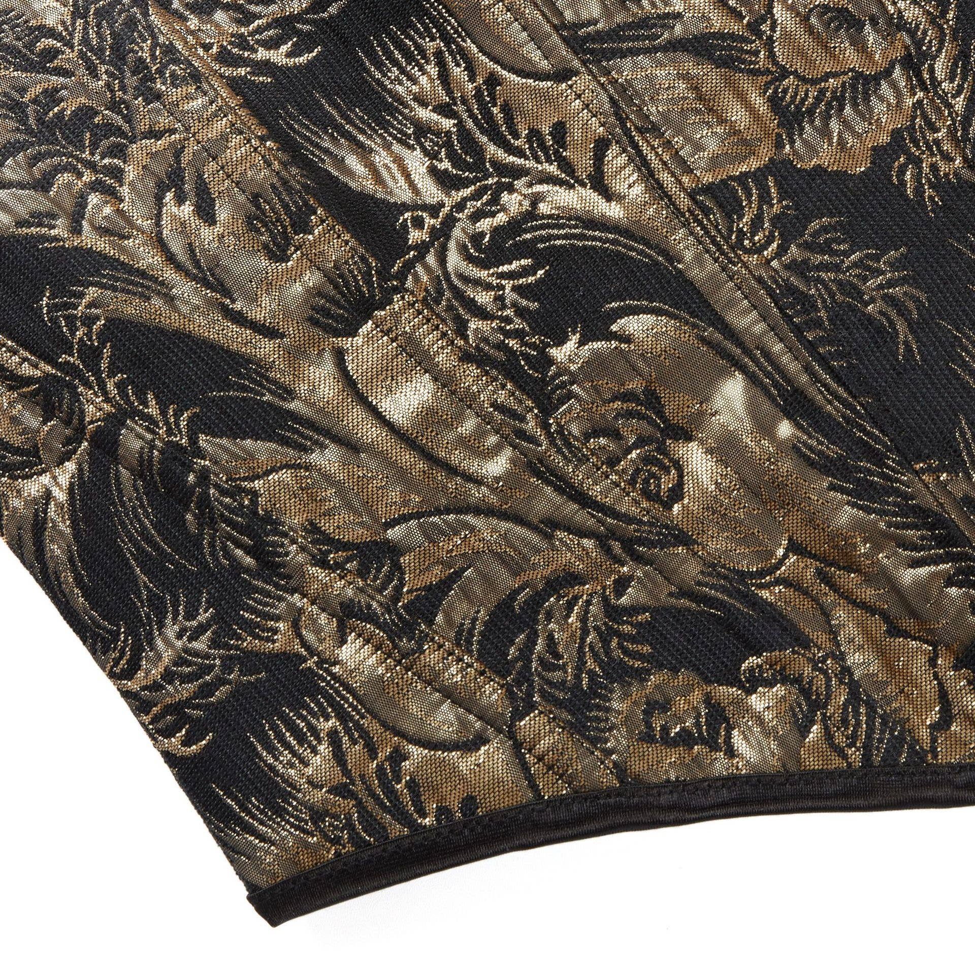 Printed Strapless Corset Top with Bust-Sculpting Fit