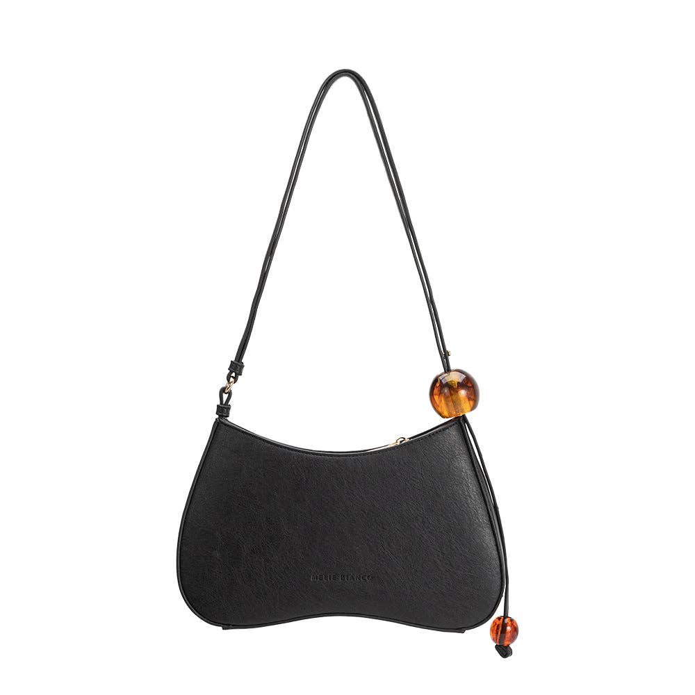 Melie Bianco - Pilar Black Recycled Vegan Shoulder Bag