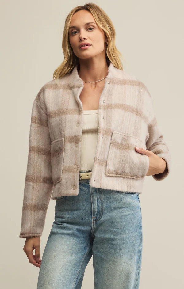 Cambridge Plaid Jacket Crystal