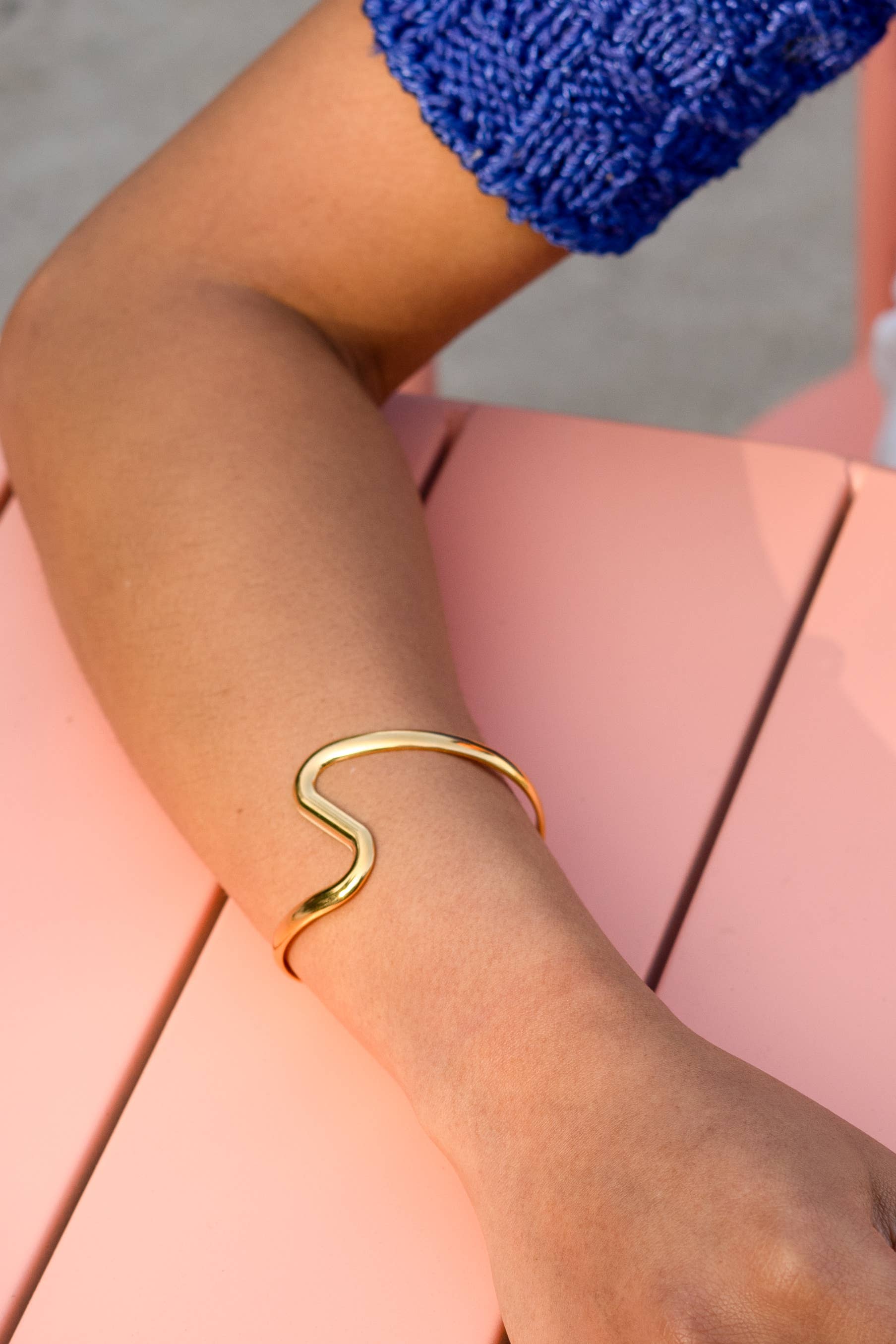 Peter and June - River Wild Cuff - 18K Gold Plated