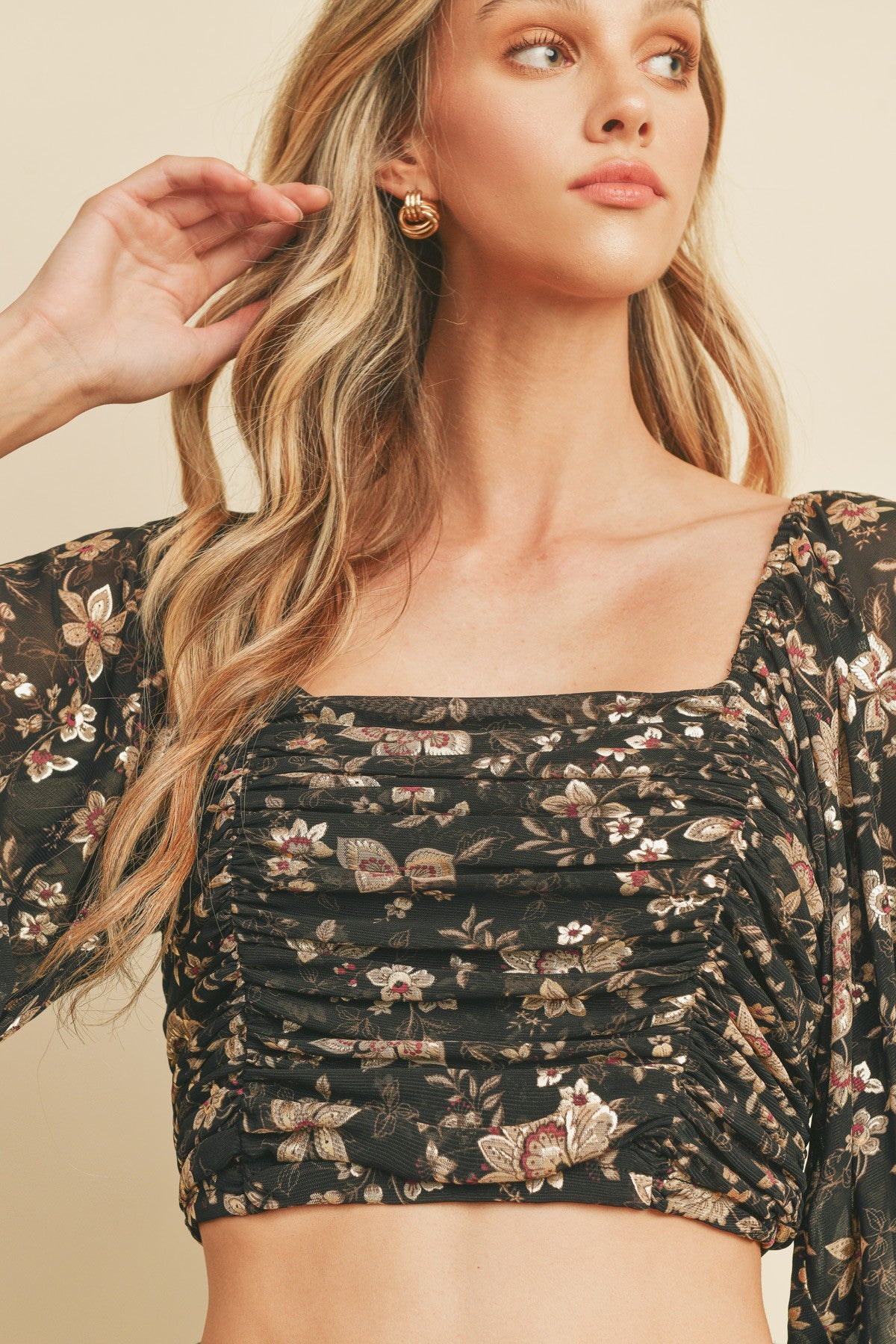 High Expectations Ruched Blouse