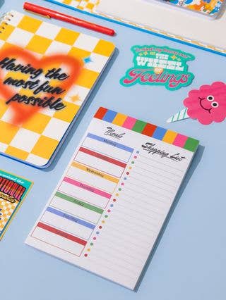 Ban.do - Magnetic Shopping List, Colorblock