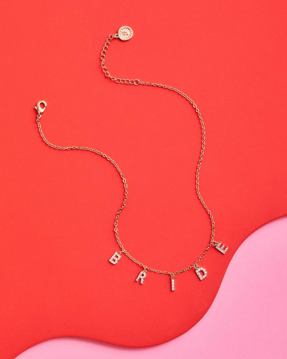 xo, Fetti - Bride Necklace, Bachelorette Party Accessory, Bridal Gift