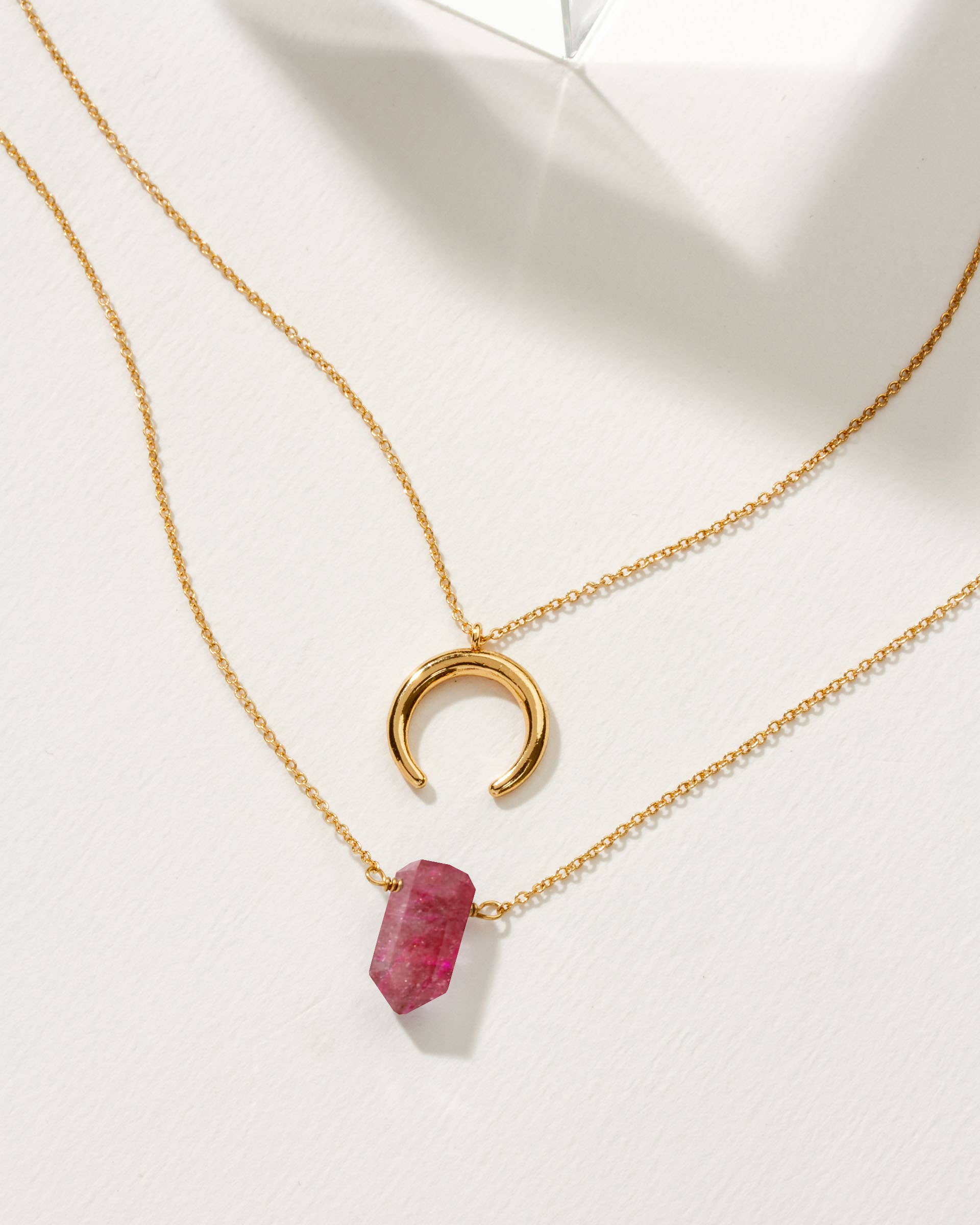 Luna Norte - Gemstone Point Necklace Set-
