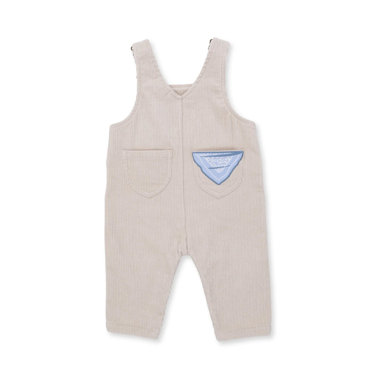 Veiled Pink Corduroy - Uni Old School Overall with Horse Applique