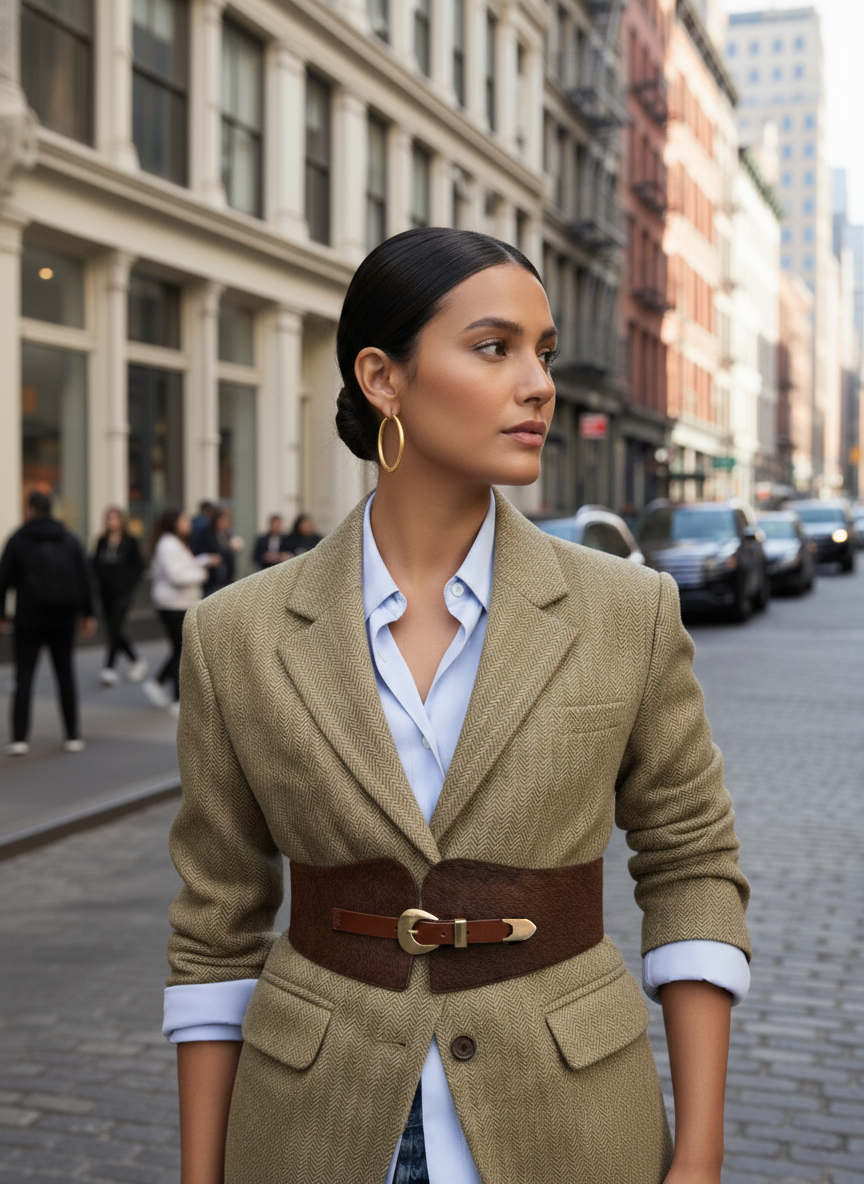 Most Wanted USA - Calf Hair Waist Belt