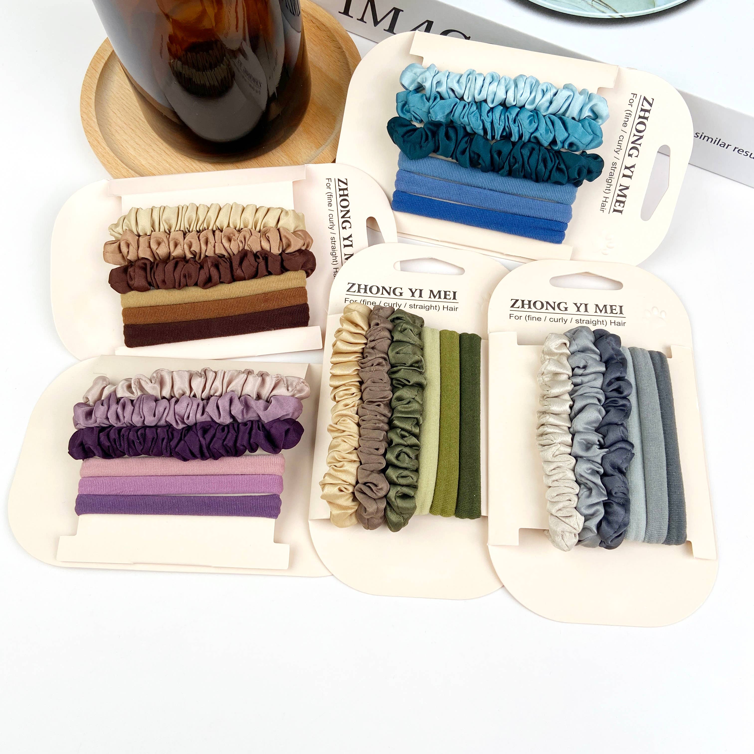 SoapElenGlen - 6PCS colorful high elastic sweet hair tie