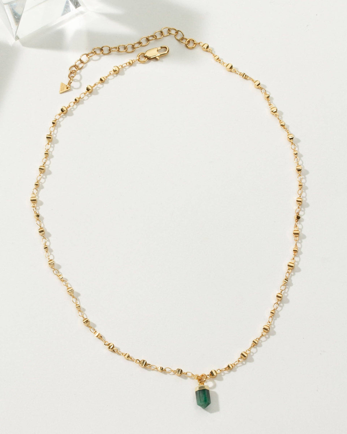 Luna Norte - Straight to The Point Necklace - Emerald