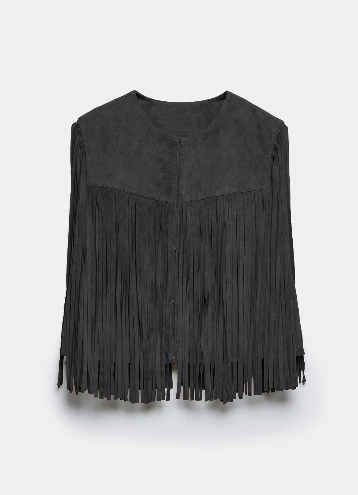 Faux Deerskin velvet solid color short vest
