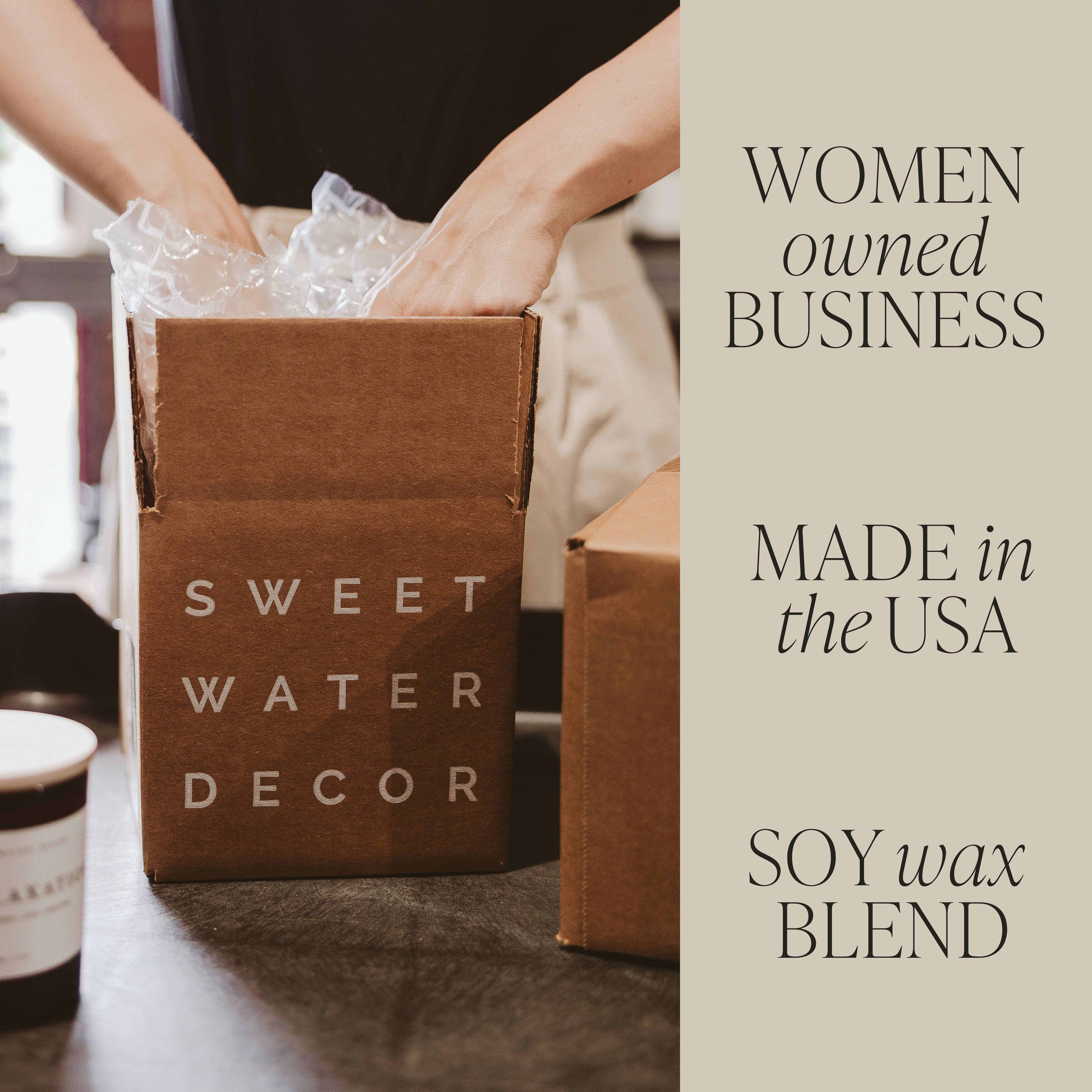Sweet Water Decor - By The Fireside 15 oz Soy Candle, Matte Jar - Decor