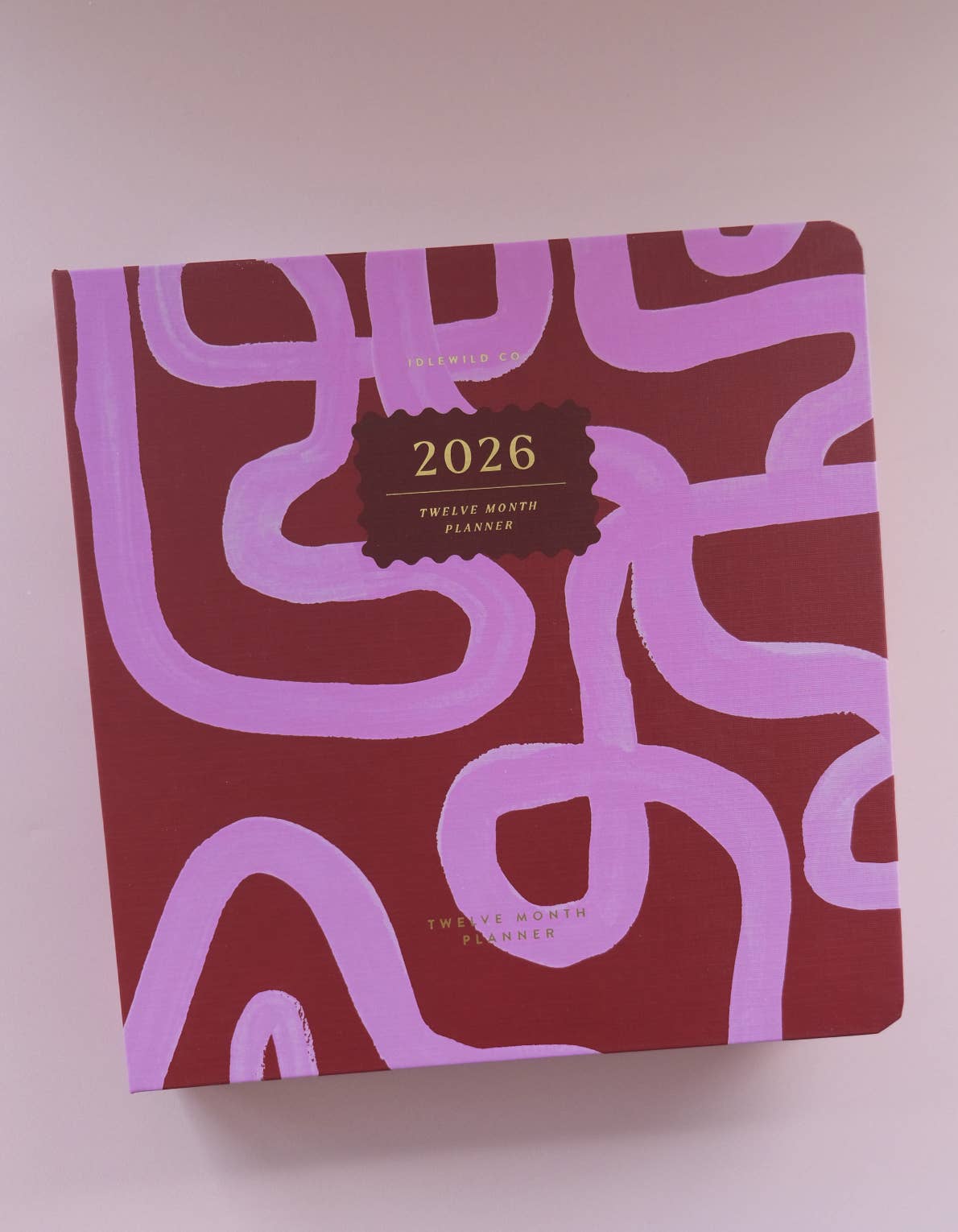 Idlewild Co. - 2026 Hardcover Planner, Magenta Squiggle