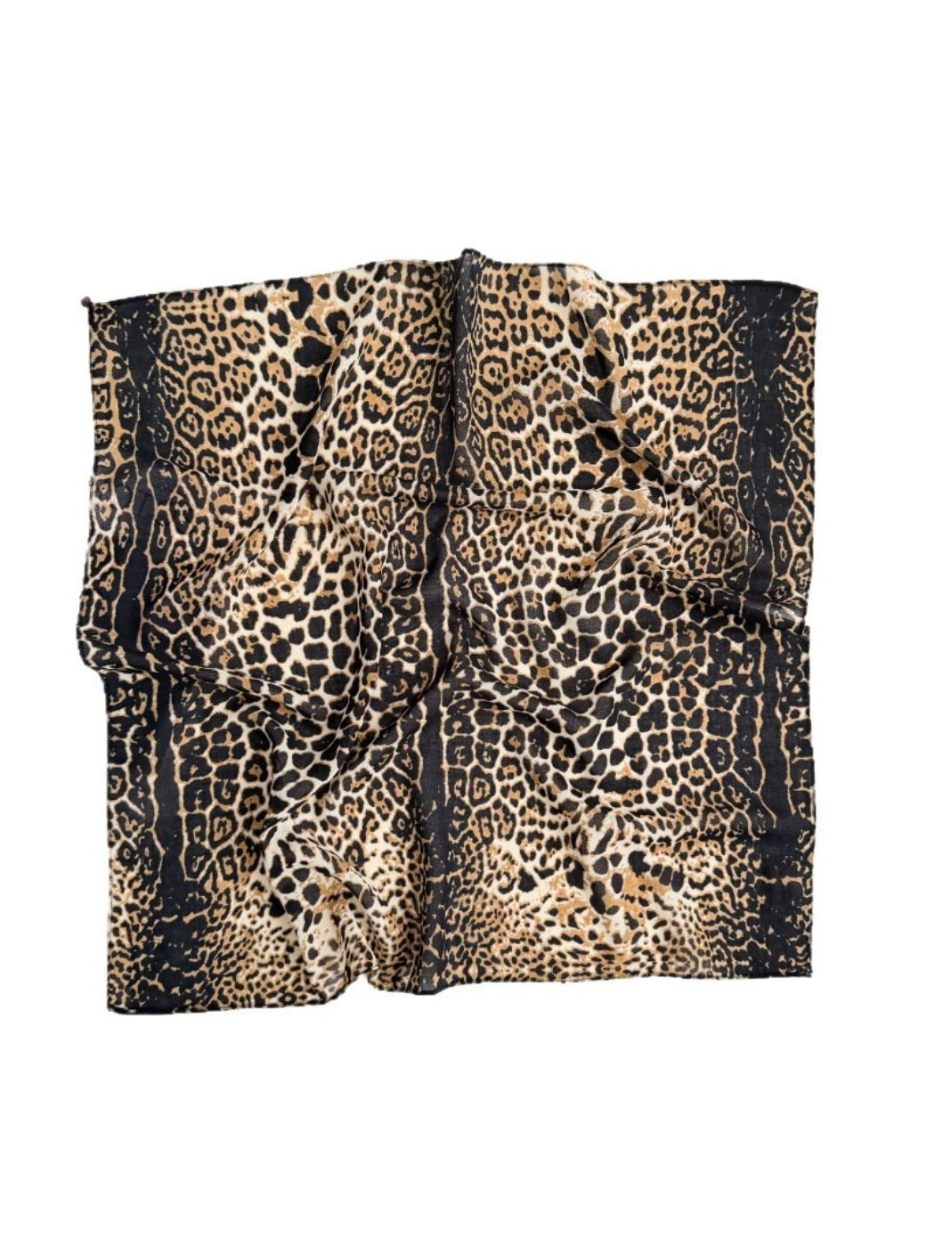 Funkyrel® Atzbranding Limited - Scarvii - Leopard Print Tassel Square Scarf