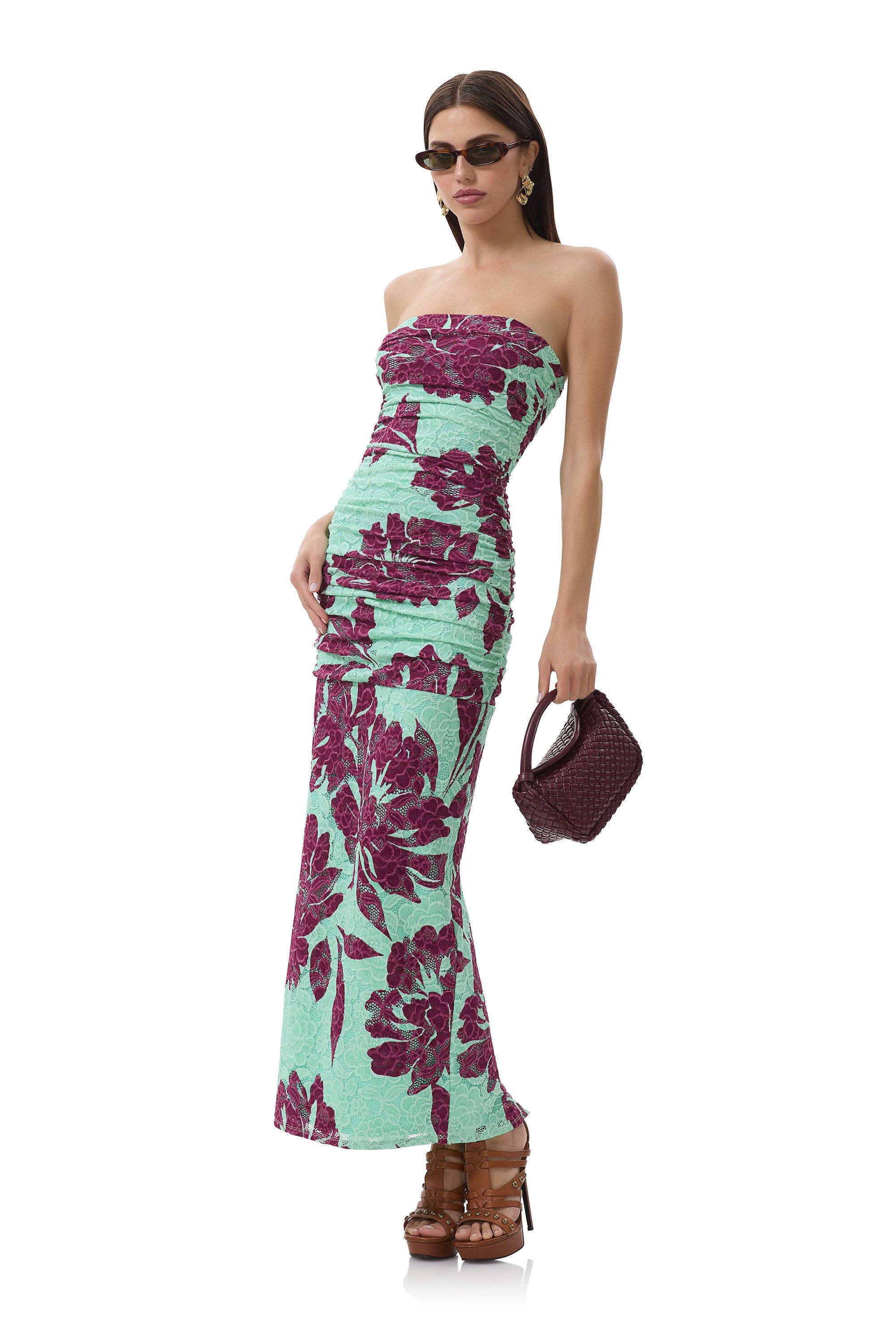 AFRM - Marlo Dress - Aqua Tropical
