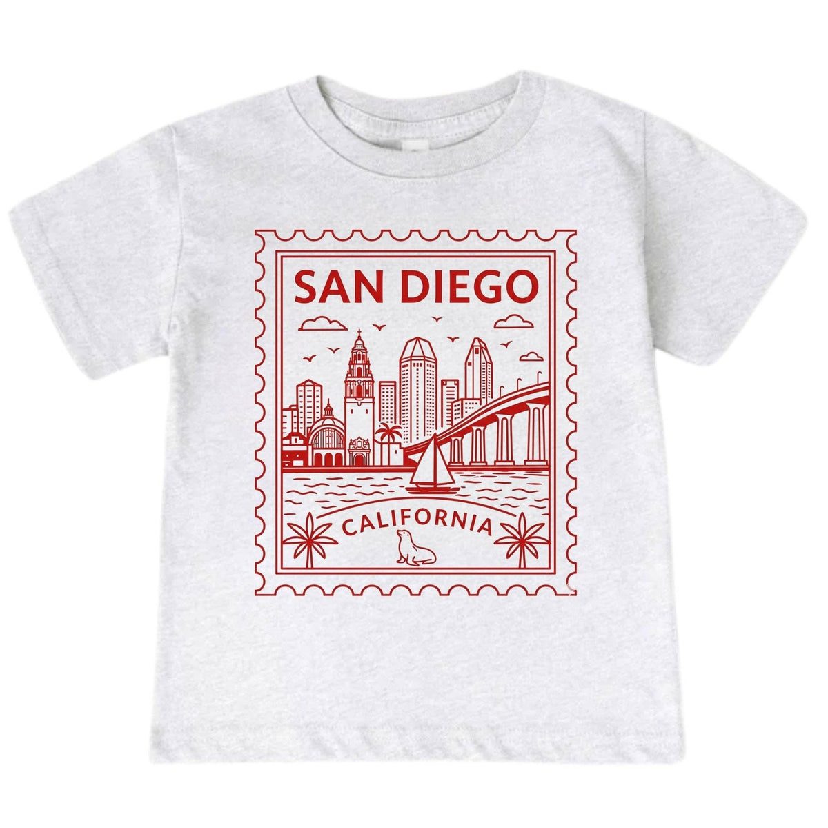 EnjoyMyDesign - San Diego California Baby Bodysuit & Kids T-Shirt – San Diego Kids Vacation Gifts