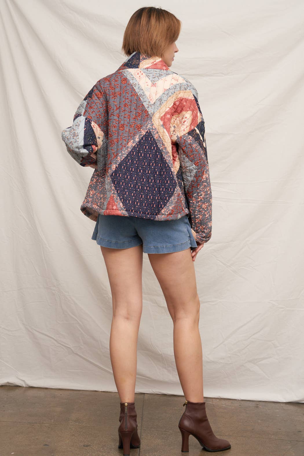 En Crème - Multi Print Quilted Jacket