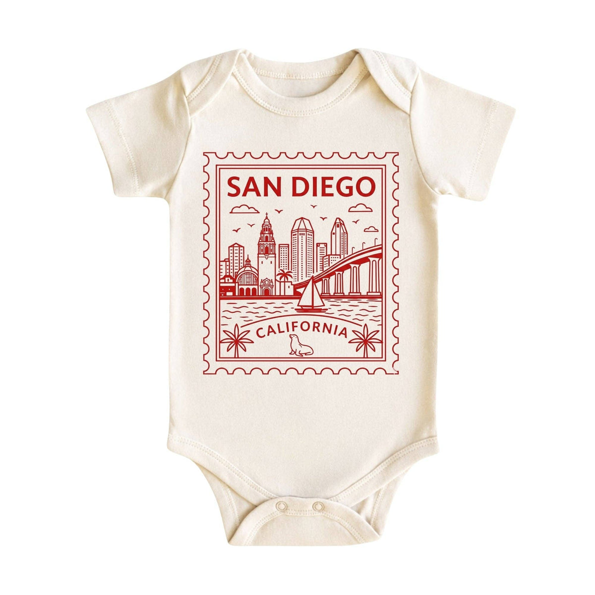 EnjoyMyDesign - San Diego California Baby Bodysuit & Kids T-Shirt – San Diego Kids Vacation Gifts