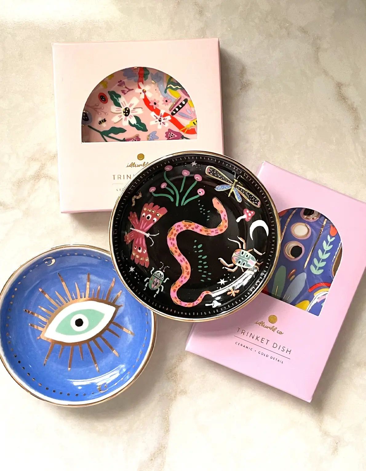 Idlewild Co. - Porcelain Trinket Dish | Hamsa