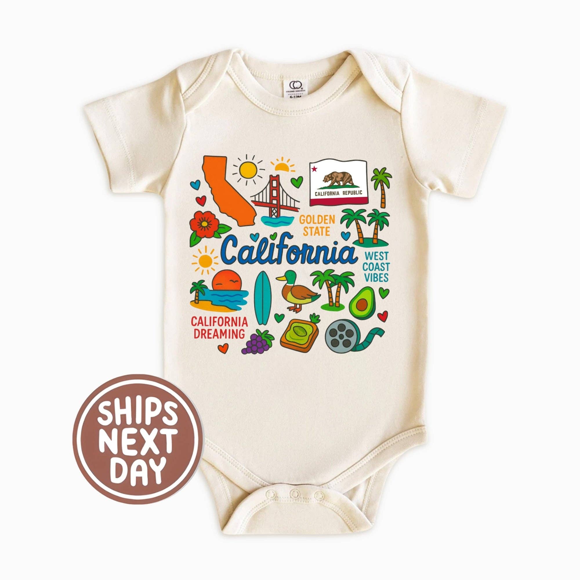 EnjoyMyDesign - California Kids Sweatshirt – Golden State Icons