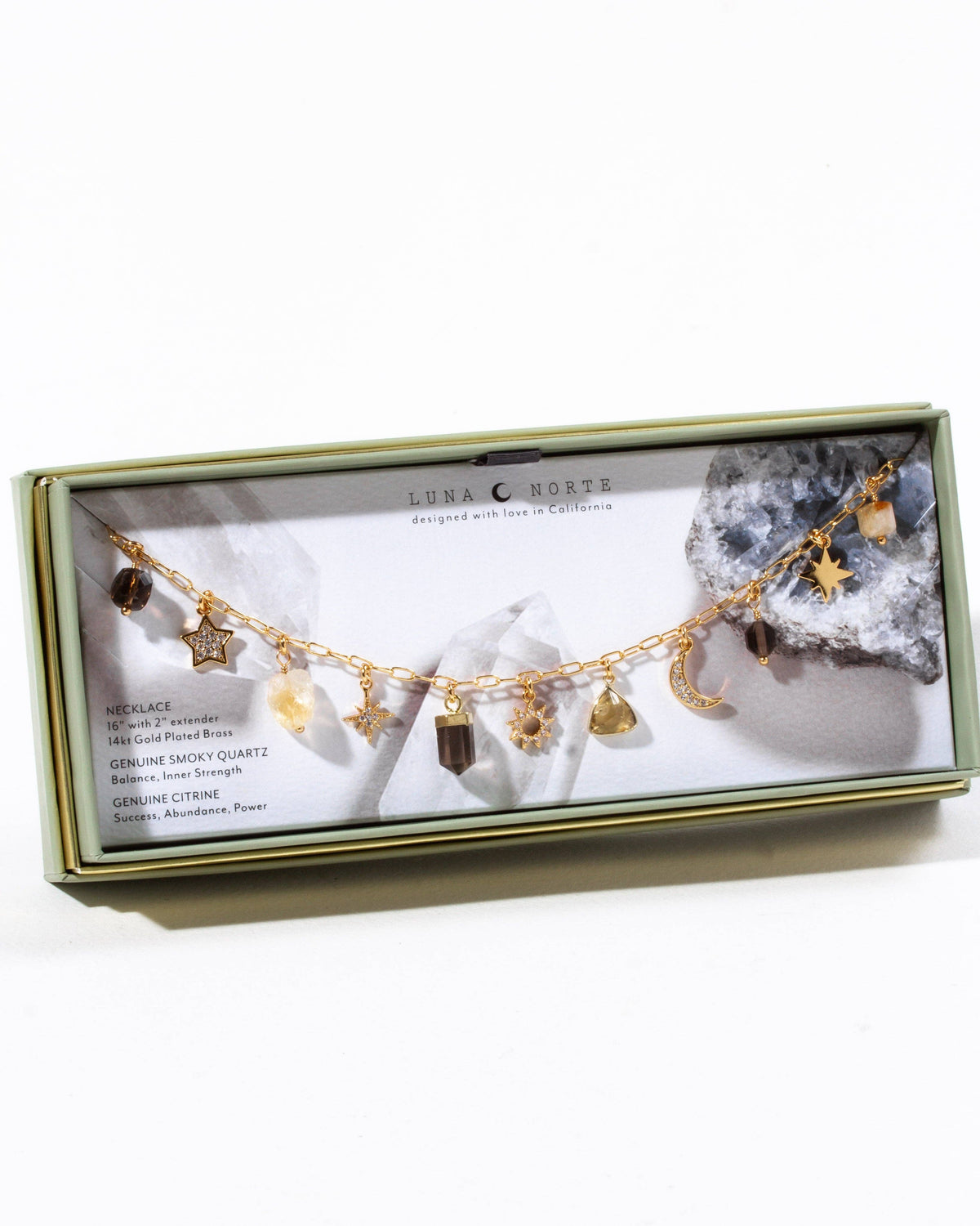 Luna Norte - Golden Stardust Charm Necklace