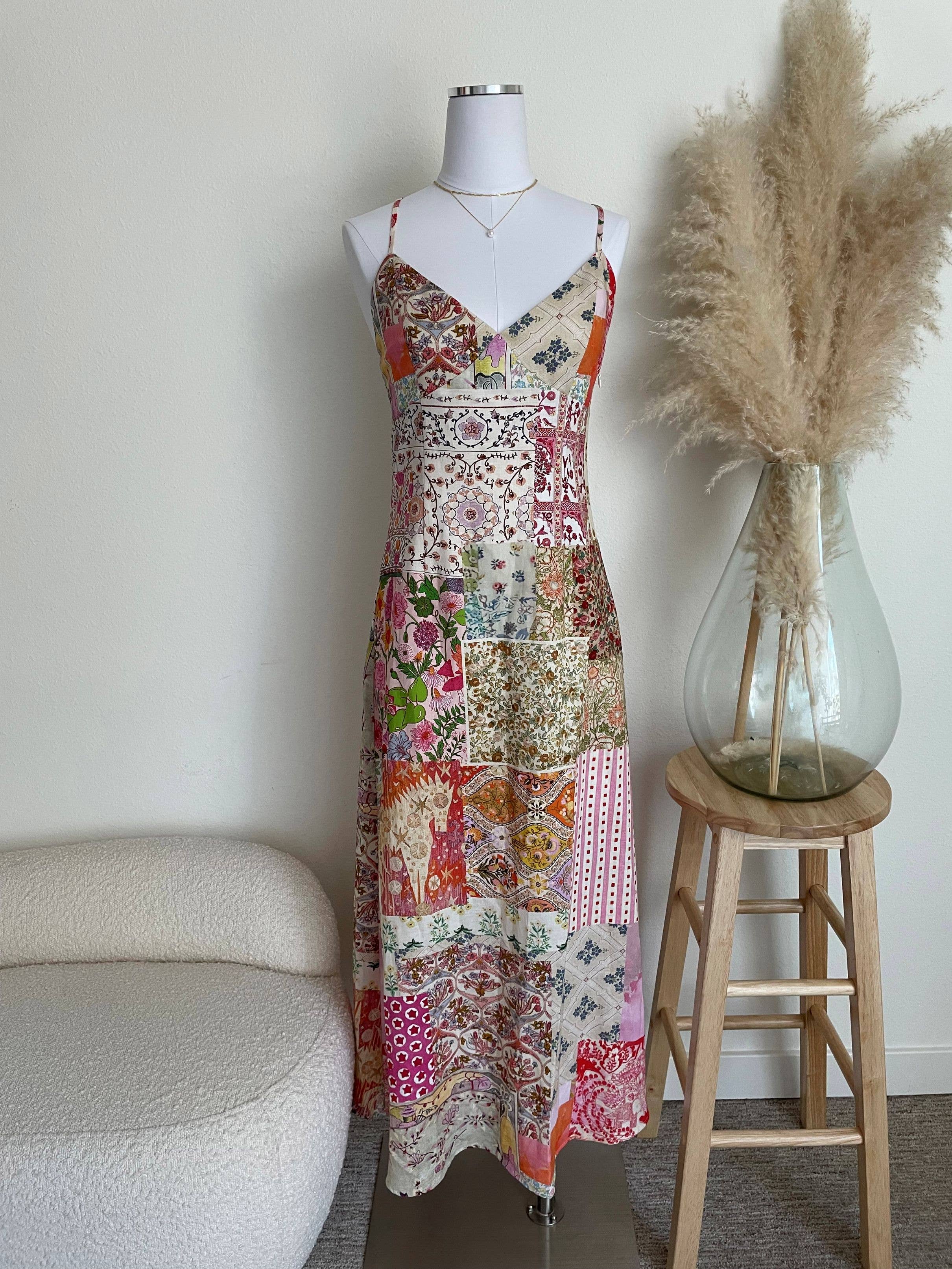 ACOA COLLECTION - CROSS BACK SLIP DRESS
