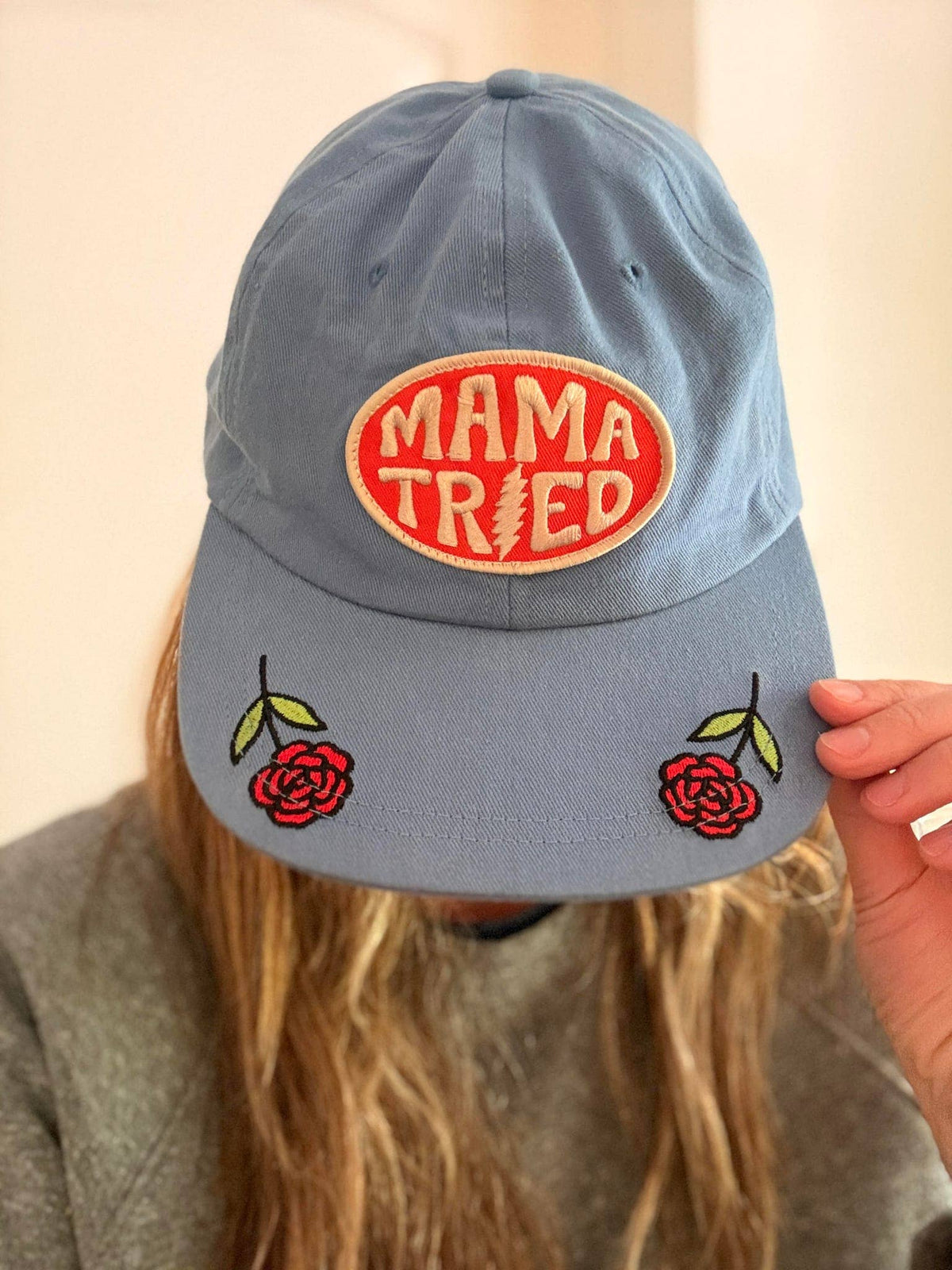 Trek Light - Cotton Snapback Hat | Mama Tried
