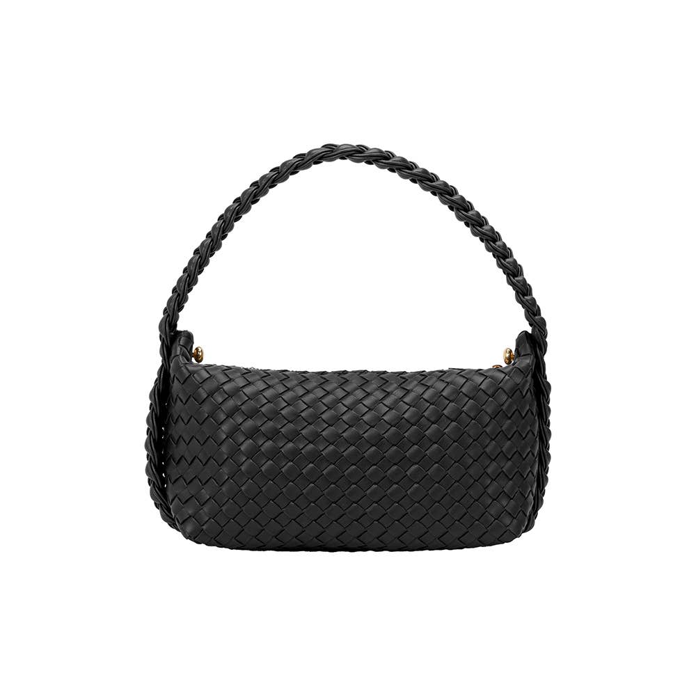 Melie Bianco - Alma Black Recycled Vegan Top Handle Bag