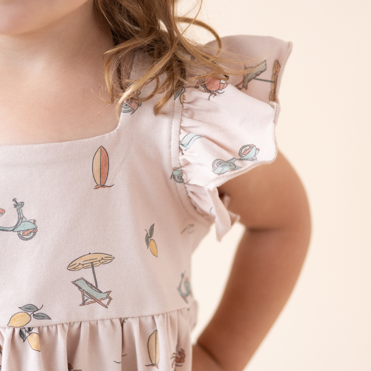 bug + bean kids - Organic Cotton Flutter Dress | Summer Vibes