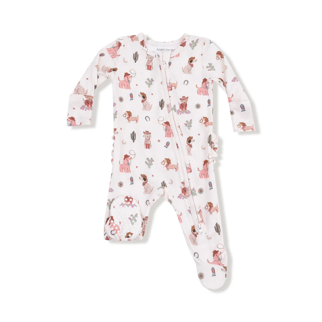 Angel 2 WAY RUFFLE  ZIPPER FOOTIE